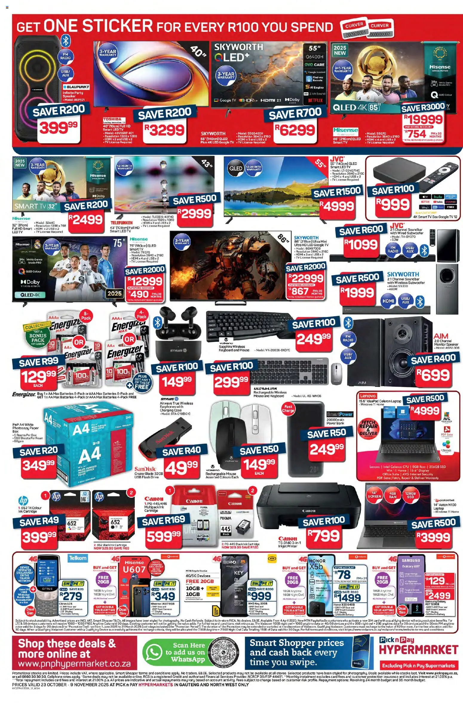 New Pick n Pay catalogue – valid from 23.10.2025 | Page: 12 | Products: Mouse, Radio, Soundbar, Stock