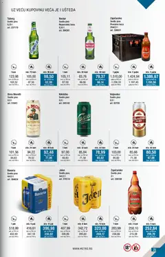 Metro kupi više plati manje - pregled Metro kataloga - važi od 02.01.2026 | Strana: 21 | Proizvode: Birra Moretti, Tuborg, Nektar, Pivo