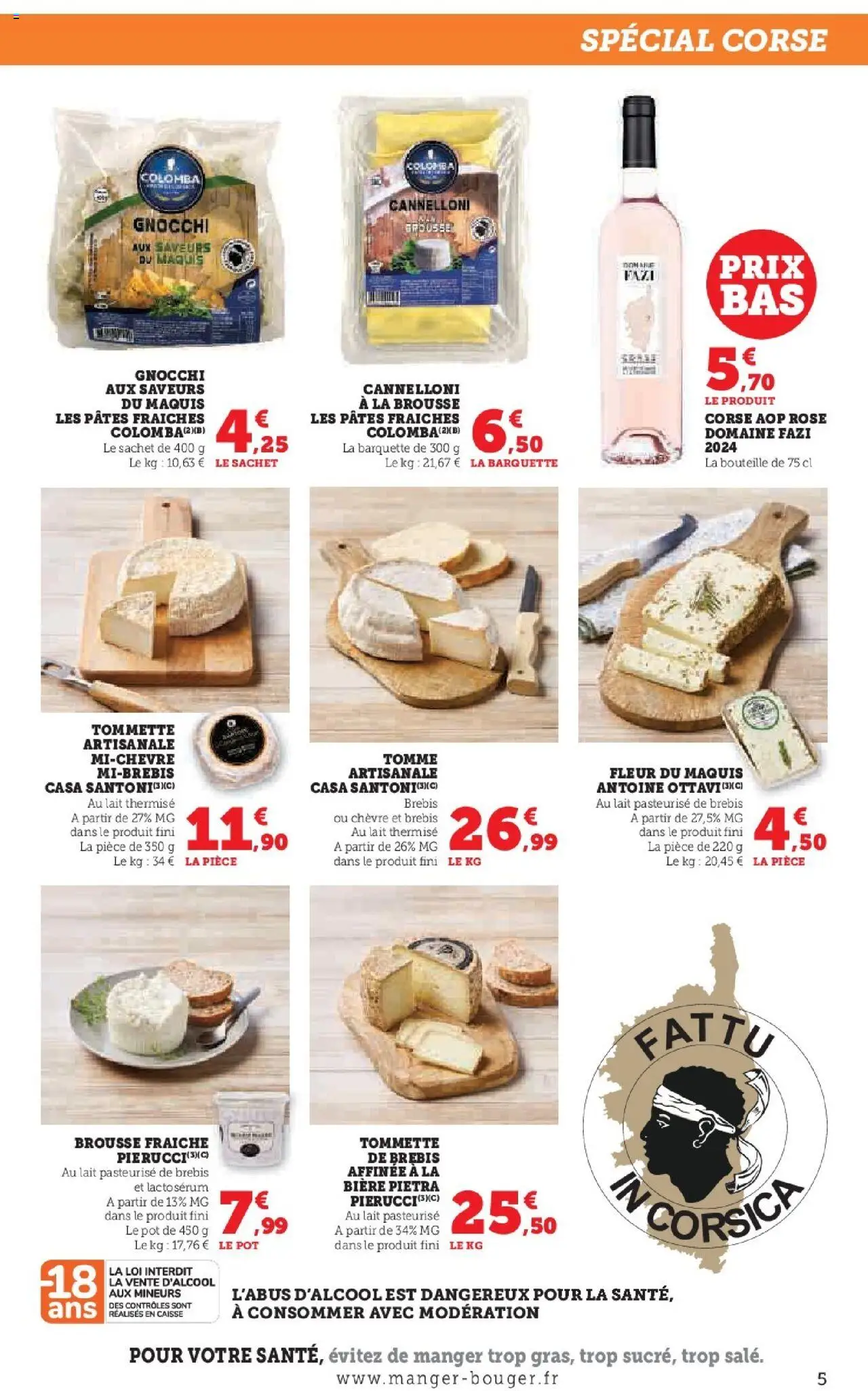  | Page: 5 | Produits: Pâtes fraîches, Lait, Bière, Pâtes