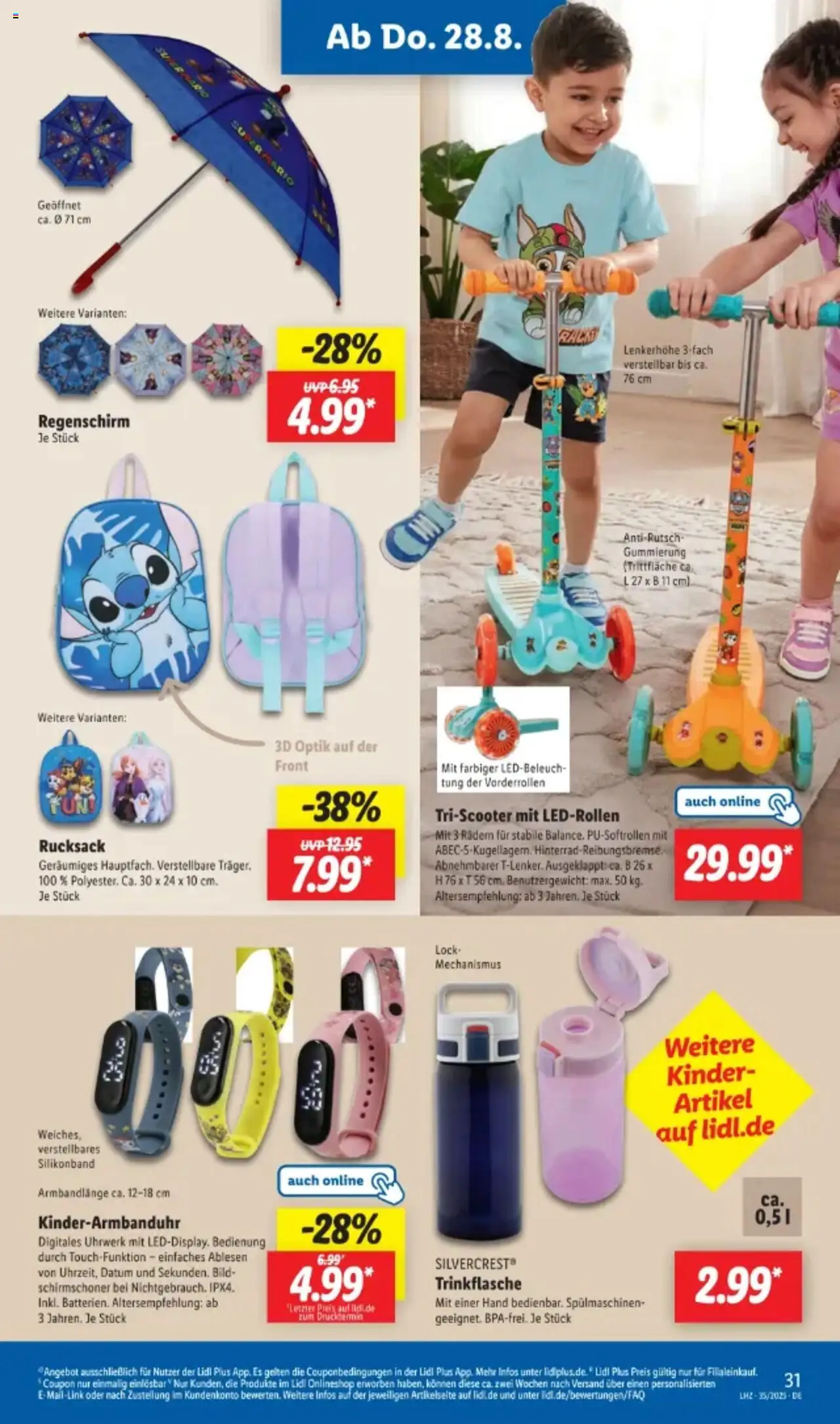 Lidl Prospekt 	 - gültig ab dem 25.08.2025 | Seite: 43 | Produkte: Rucksack, Regenschirm