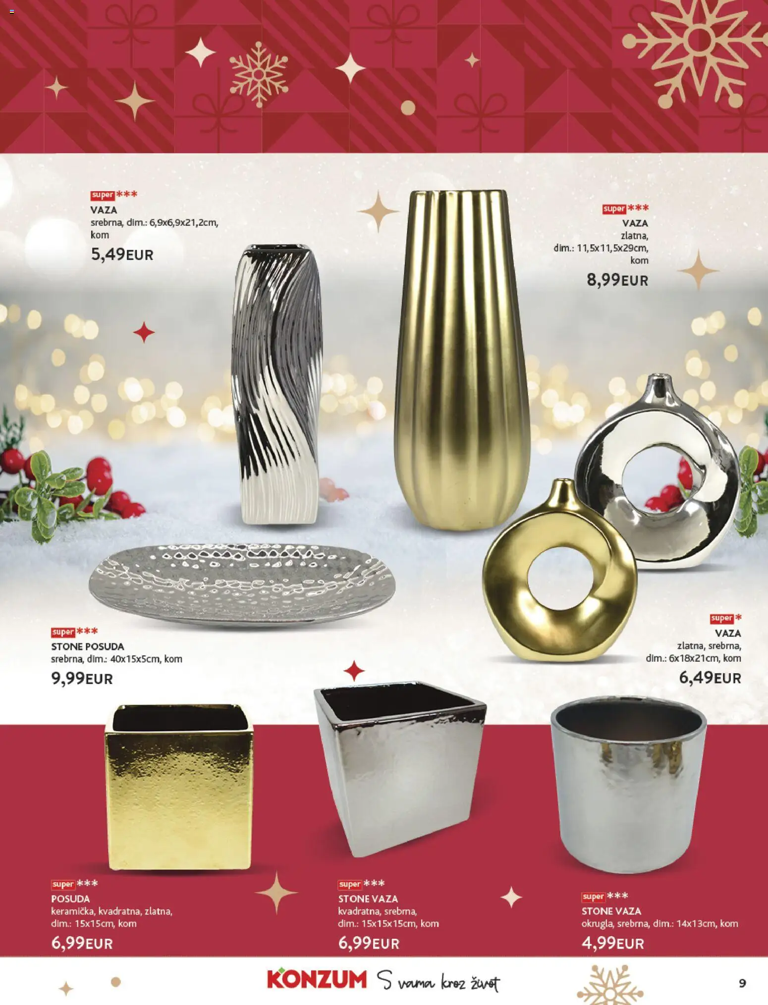 Konzum katalog | vrijedi od 24.11.2025 | Stranica: 9 | Proizvodi: Vaza