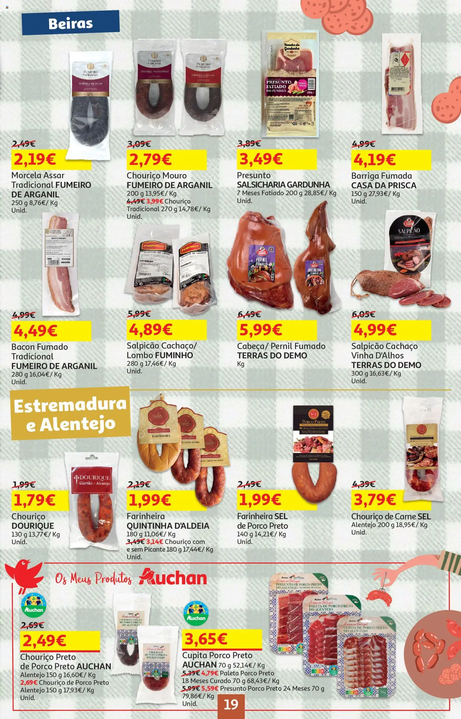 Auchan - Preços Redondos - Pet │ válido de 27.01.2026 | Página: 19 | Produtos: Bacon, Lombo, Presunto, Carne