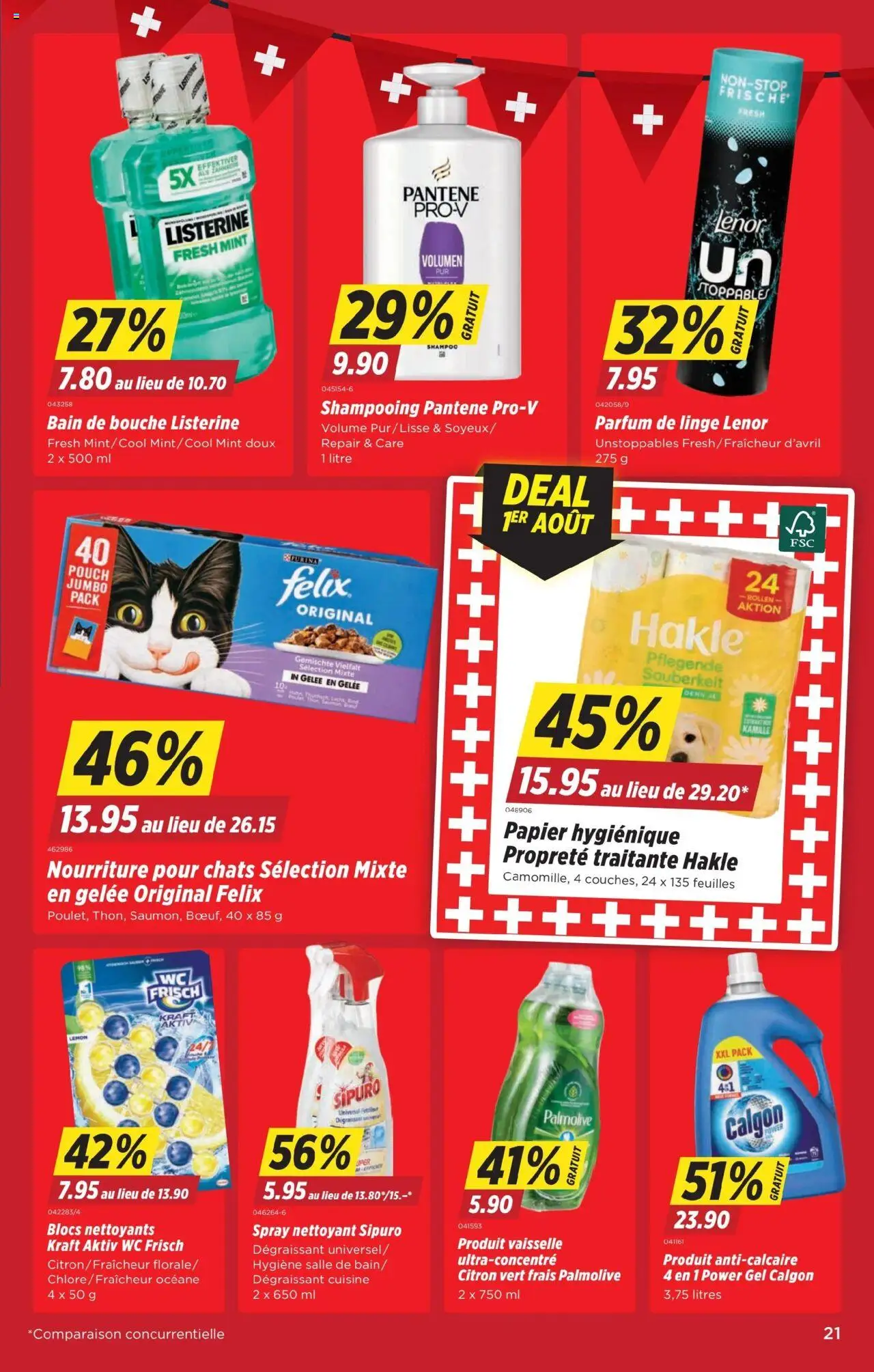 Denner Aktionen FR ab 29.07.2025 | Seite: 21 | Produkte: Parfüm, Shampoo