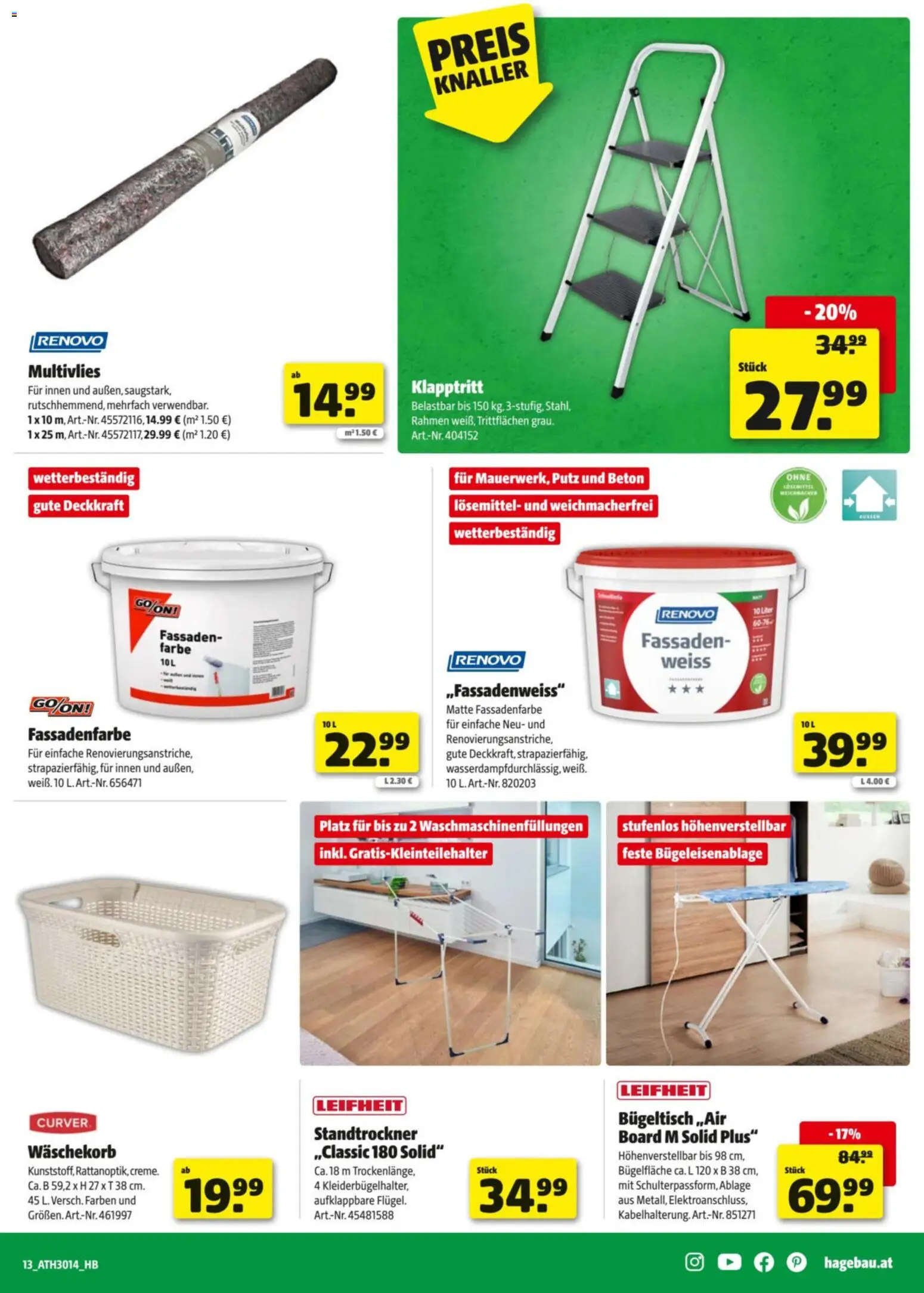 Hagebau Flugblatt gültig ab 27.04.2026 | Seite: 13 | Produkte: Creme