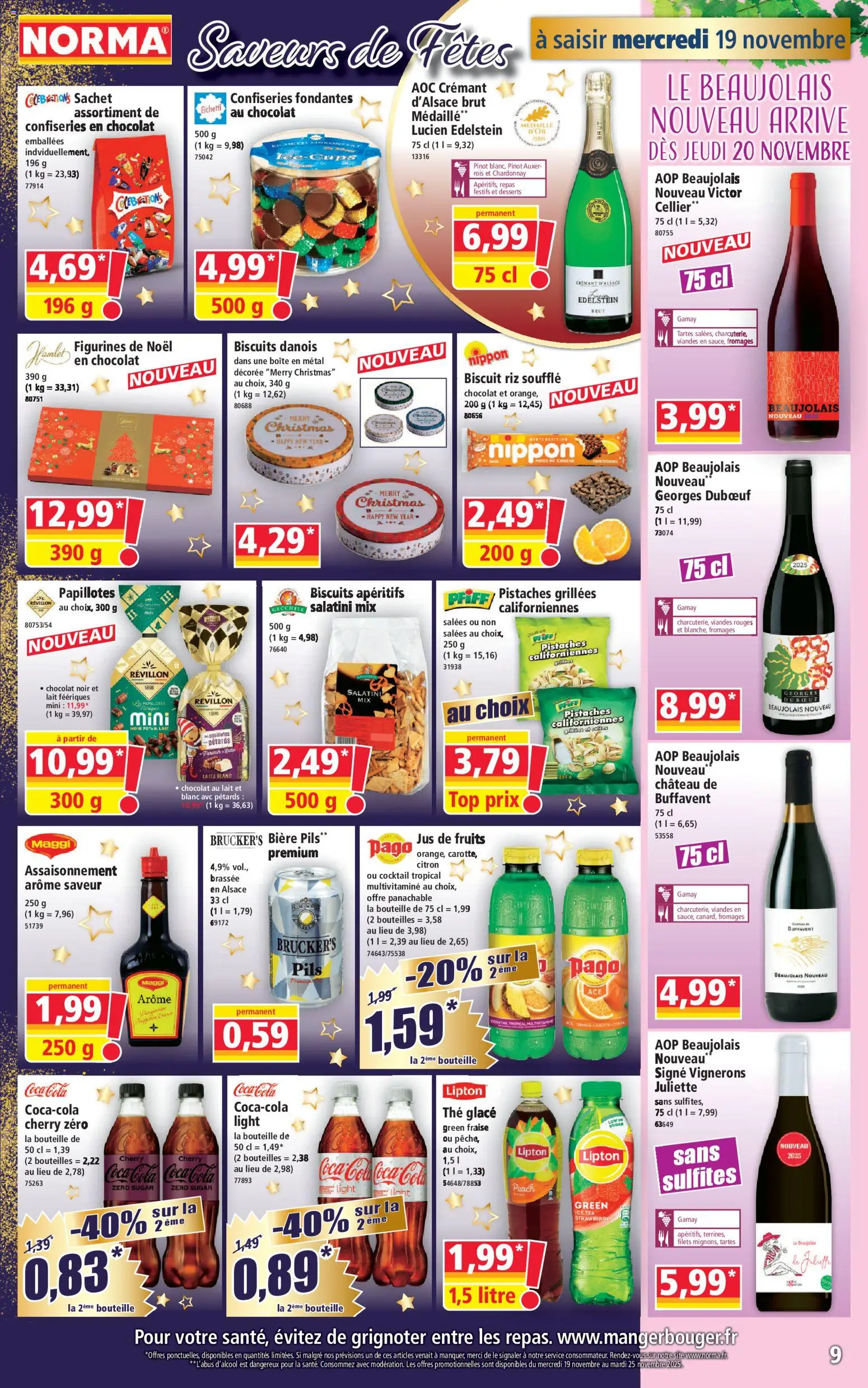 {H1} | Page: 9 | Produits: Coca cola, Figurines, Crémant d'alsace, Papillotes