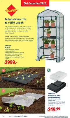 PARKSIDE Plastenik, Stabilna konstrukcija od metala presvučenog prahom. Prednji deo koji se može urolati, sa patent zatvaračima i 2 kopče za pričvršćivanje. Sa 4 police nosivosti po cca 8 kg. Dimenzije: cca 49 x 69 x 160 cm (D x Š x V) - pregled Lidl kataloga - važi od 26.02.2026 | Strana: 6 | Proizvode: Parkside, Plastenik