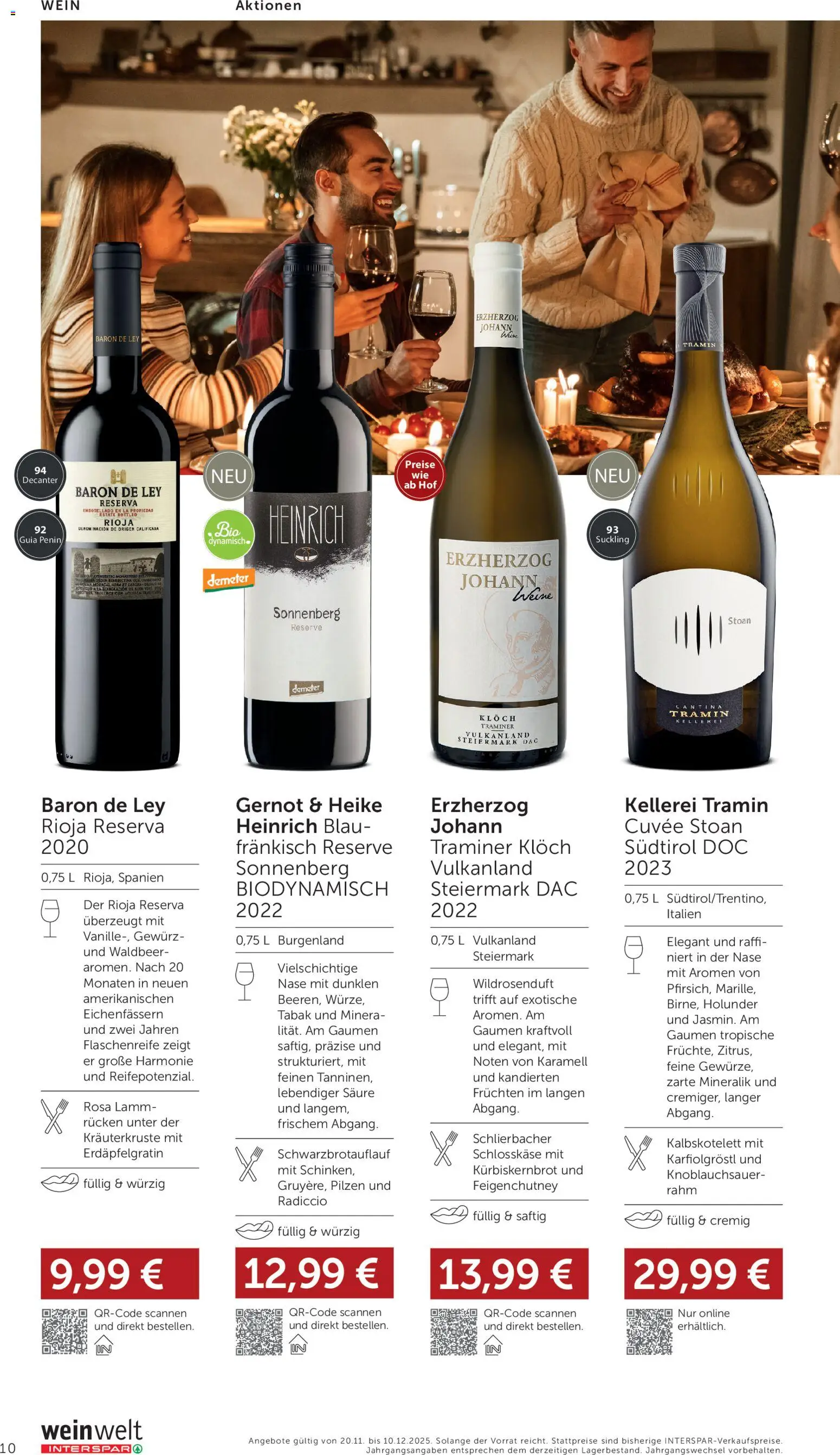 Interspar Wein Welt gültig ab 20.11.2025 | Seite: 10 | Produkte: Schinken, Wein