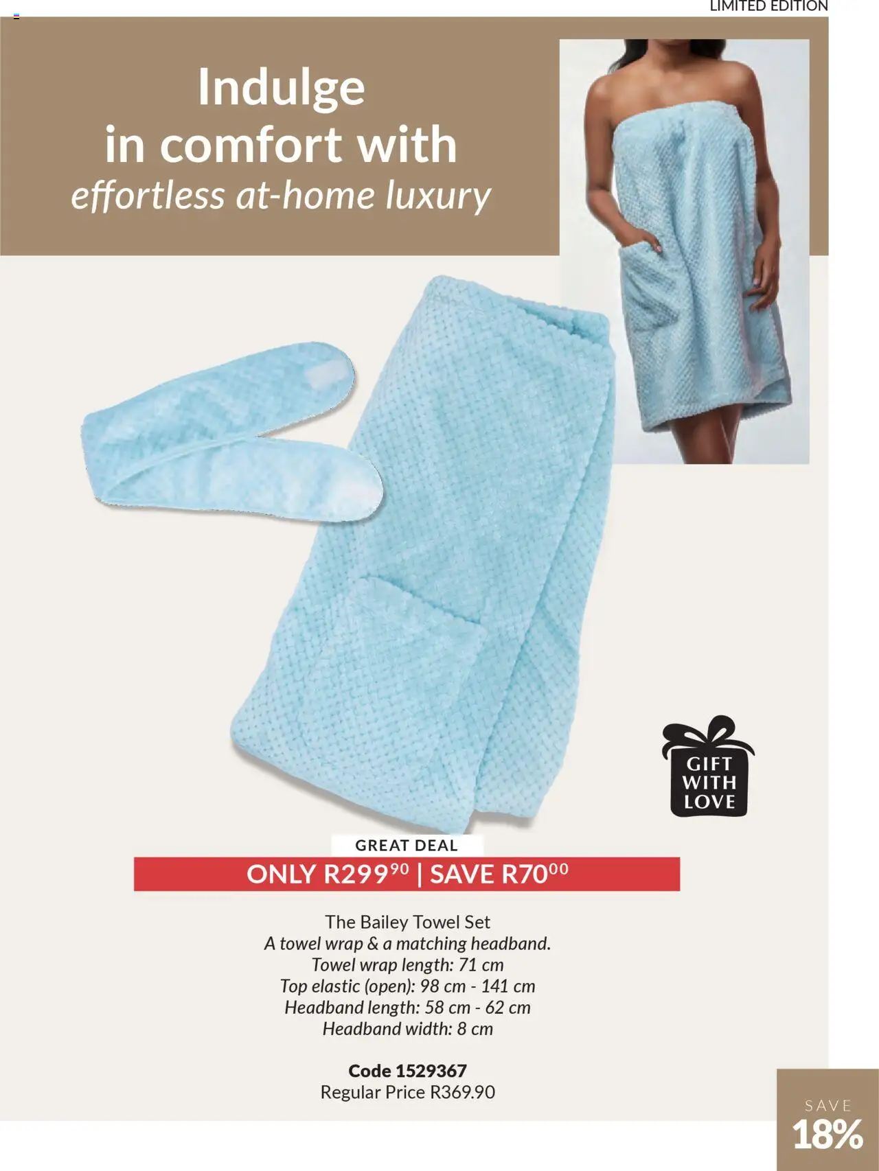 New Justine catalogue – valid from 19.09.2025 | Page: 19 | Products: Headband, Towel
