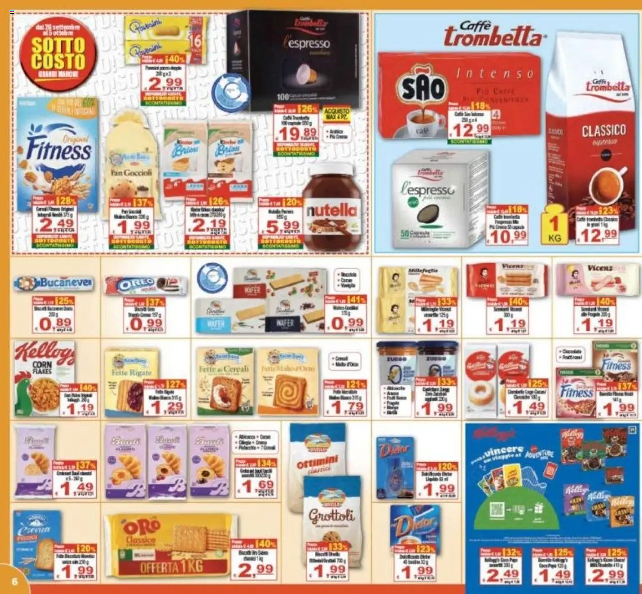 Volantino CTS del 26.10.2025 | Pagina: 6 | Prodotti: Cereali, Nutella