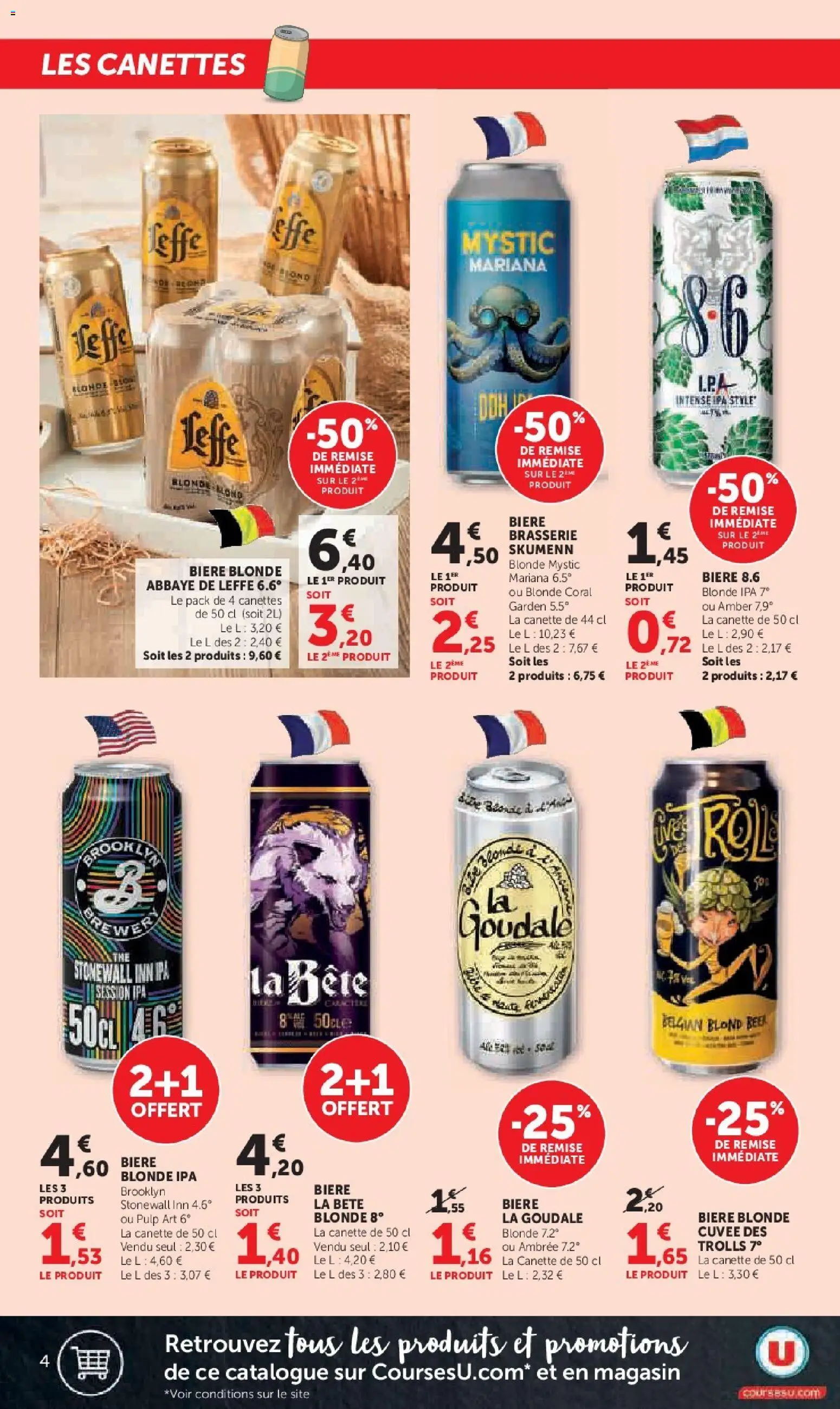 {H1} | Page: 4 | Produits: Goudale, Bière blonde, Bière