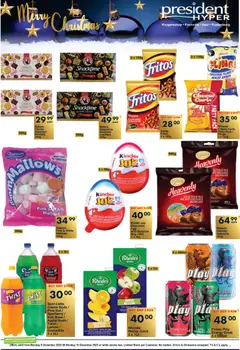 President Hyper specials catalogue – valid from 09.12.2025 | Page: 4 | Products: Corn, Cheese, Biscuits, Juice