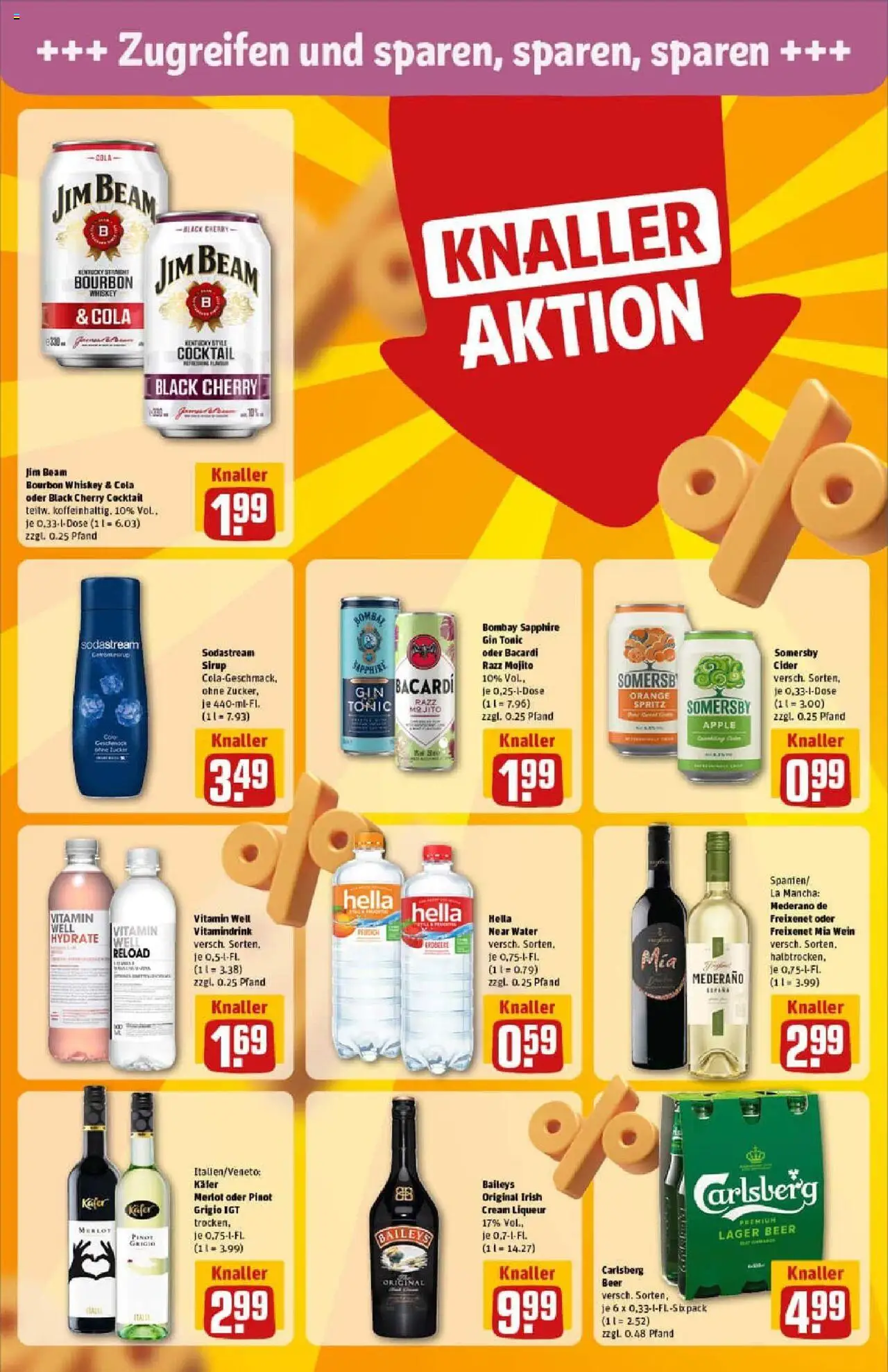 Rewe prospekt Geesthacht	 – gültig ab 01.09.2025 | Seite: 18 | Produkte: Bacardi, Apple, Baileys, Wein