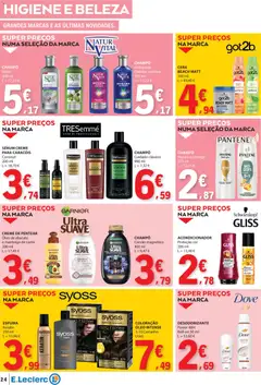 Pré-visualização E.Leclerc folheto válido de 26.02.2026 | Página: 24 | Produtos: Shampoo, Sérum, Abacate, Creme