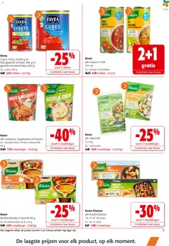 Colruyt folder - Voorbeeld van een folder van Colruyt, geldig van 25.02.2026 | Pagina: 9 | Producten: Bacon, Mozzarella, La, Ui