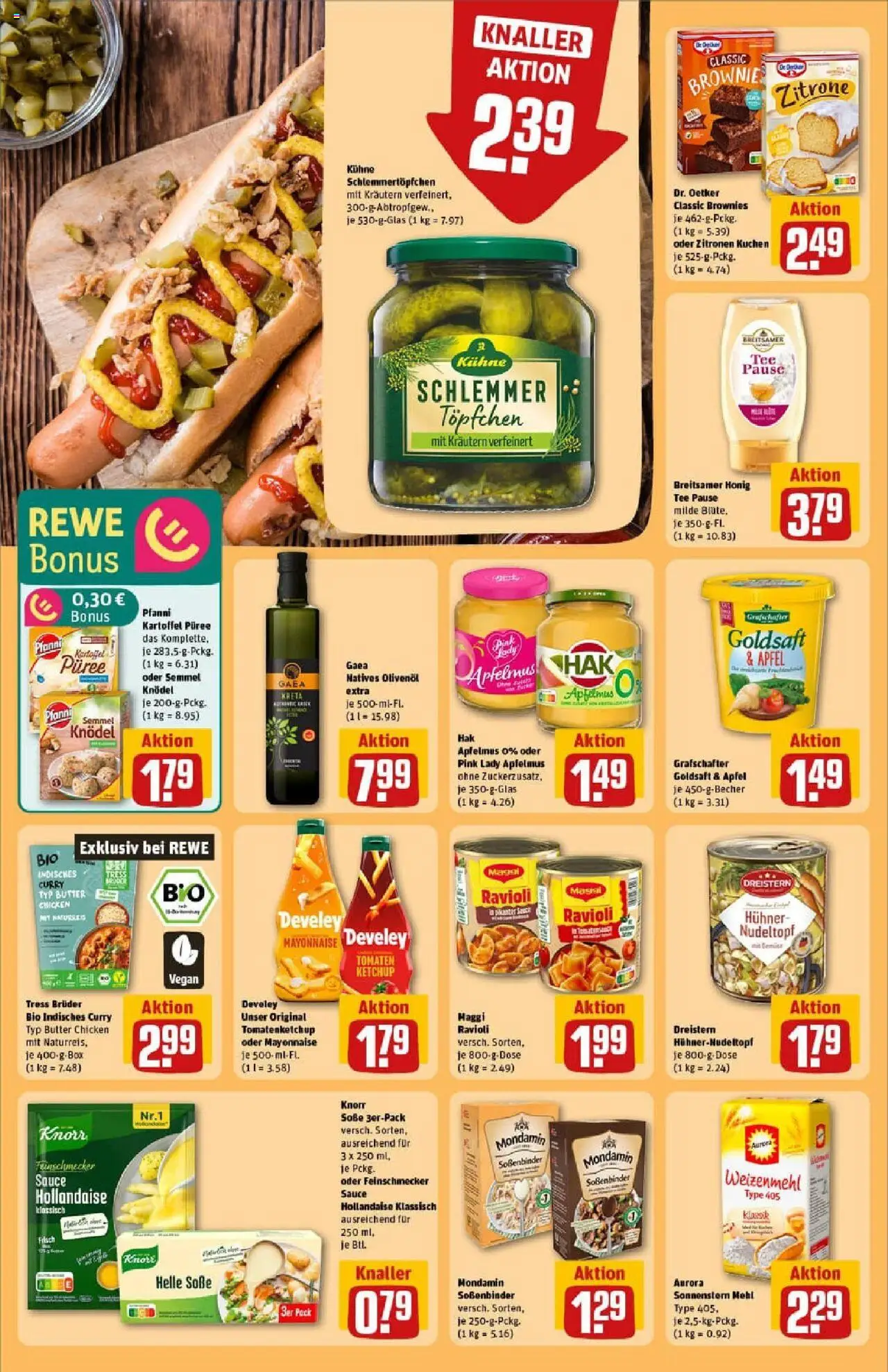 Rewe prospekt Asslar	 – gültig ab 13.10.2025 | Seite: 22 | Produkte: Mehl, Olivenol, Äpfel, Knorr