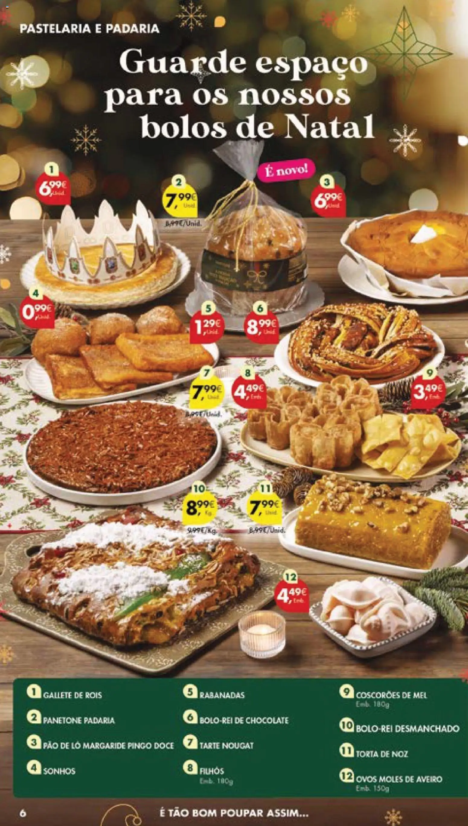Pingo Doce folheto │ válido de 16.12.2025 | Página: 6 | Produtos: Padaria, Pão, Chocolate, Mel