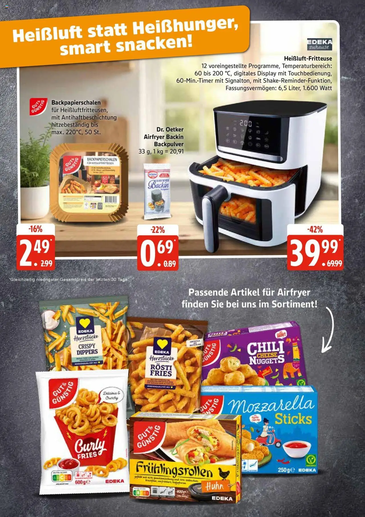 Edeka prospekt Großenwiehe	 - gültig ab dem 27.07.2025 | Seite: 31 | Produkte: Mozzarella, Chili, Heißluftfritteuse