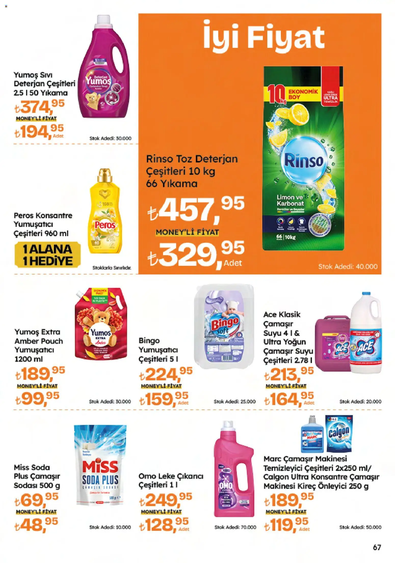 Migros Katalog - Migroskop - 12.02.2026 tarihinden itibaren geçerlidir | Sayfa: 67 | Ürünler: Yumuşatıcı, Deterjan, Limon, Çamaşır makinesi