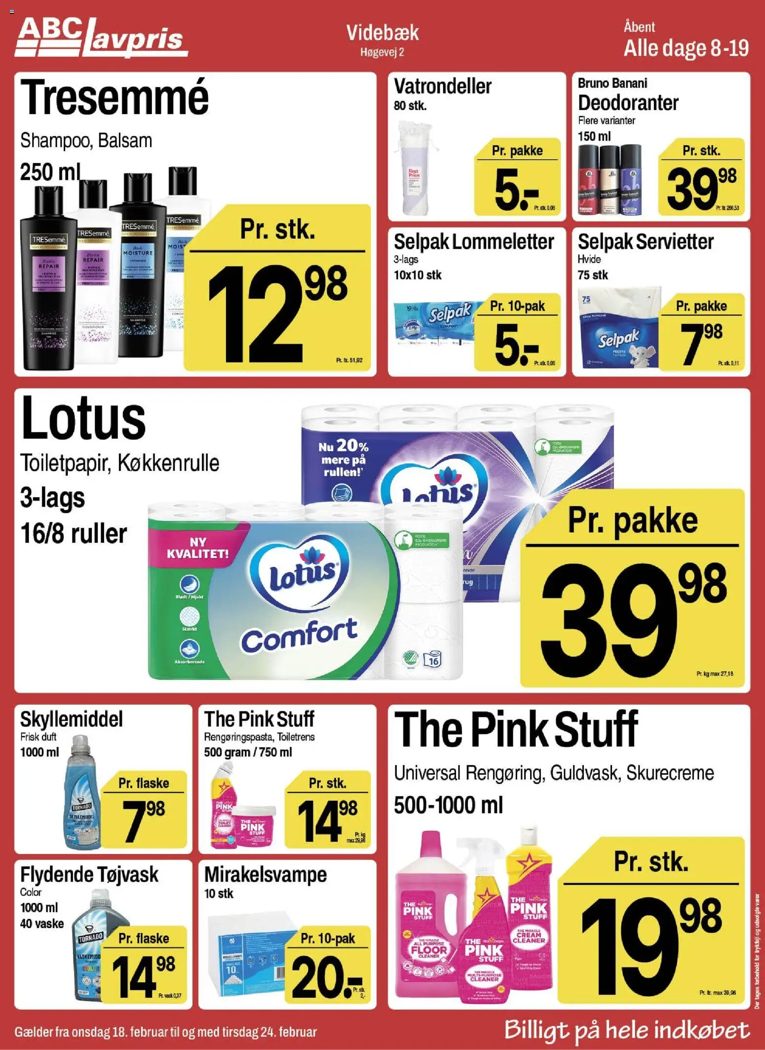 Abc Lavpris tilbudsavis – gyldig fra 18.02.2026 | Side: 11 | Produkter: Duft, Balsam, Skyllemiddel