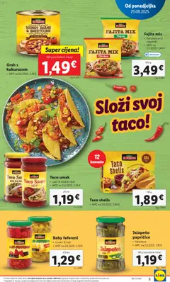 Lidl katalog | vrijedi od 25.08.2025 | Stranica: 9 | Proizvodi: Grah, Umak, Feferoni