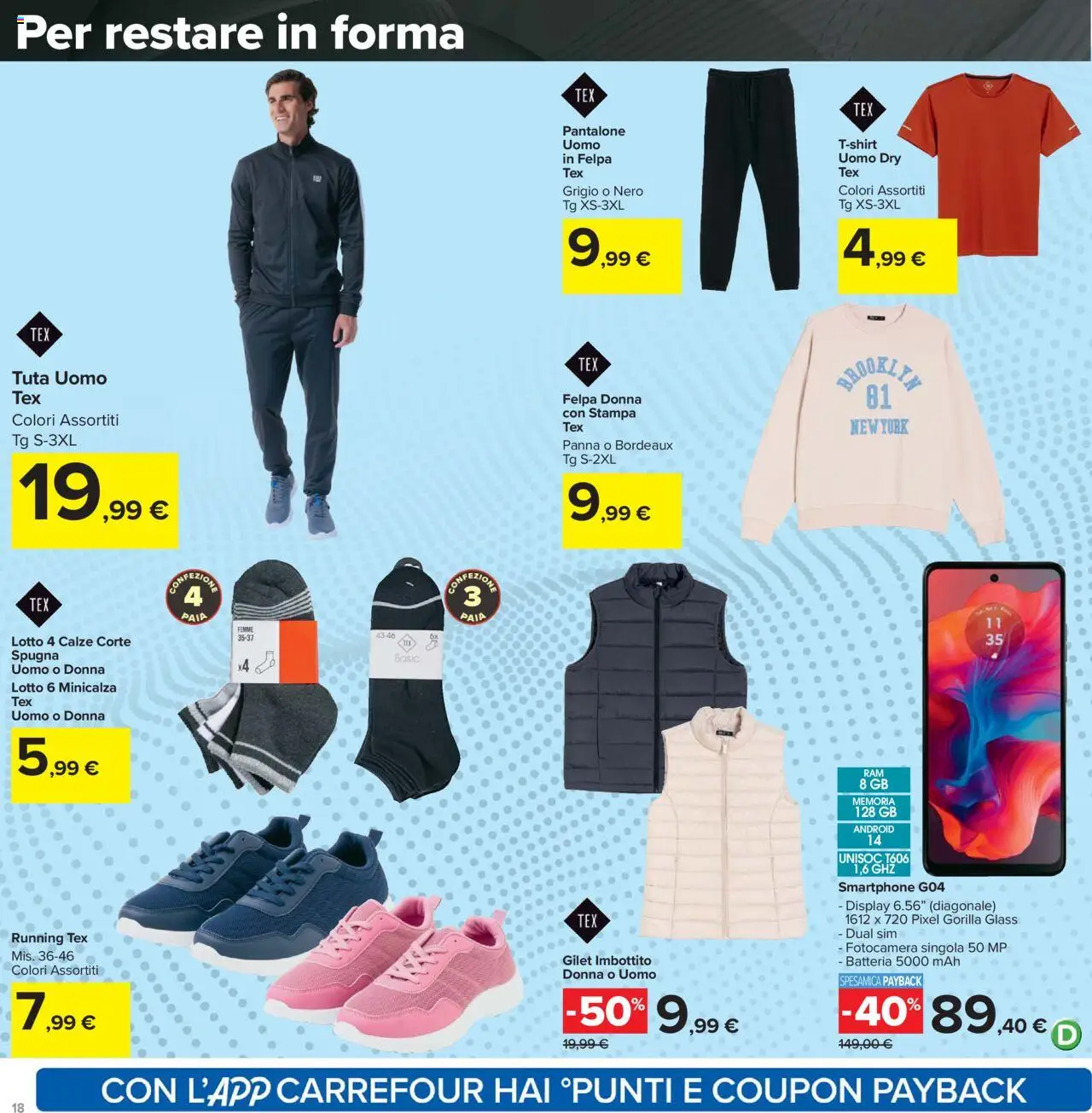 Volantino Carrefour del 15.09.2025 | Pagina: 18 | Prodotti: Panna, Gilet, Smartphone, Batteria