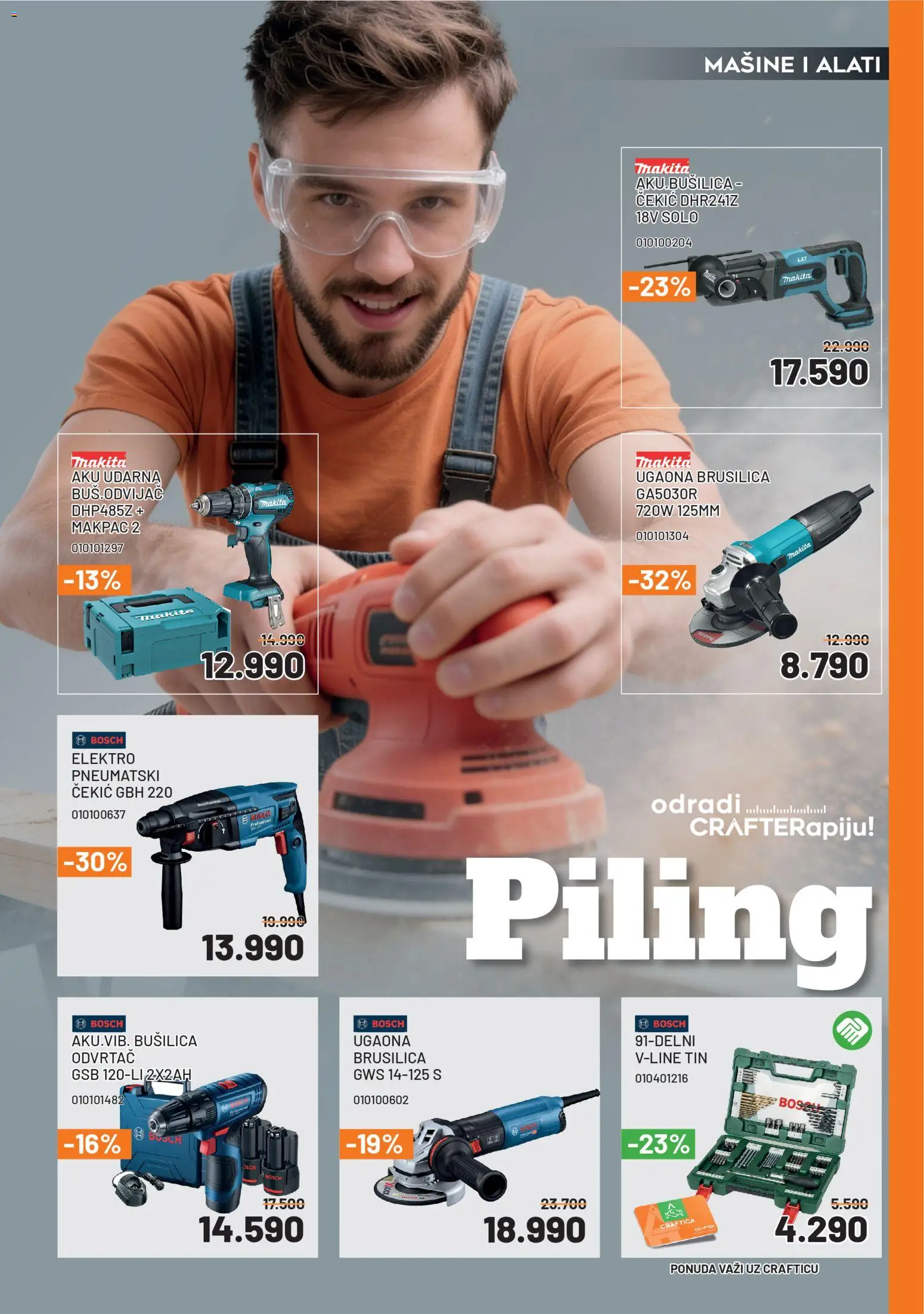 Crafter katalog - važi od 03.04.2026 | Strana: 4 | Proizvode: Bosch, Brusilica, Piling, Bušilica