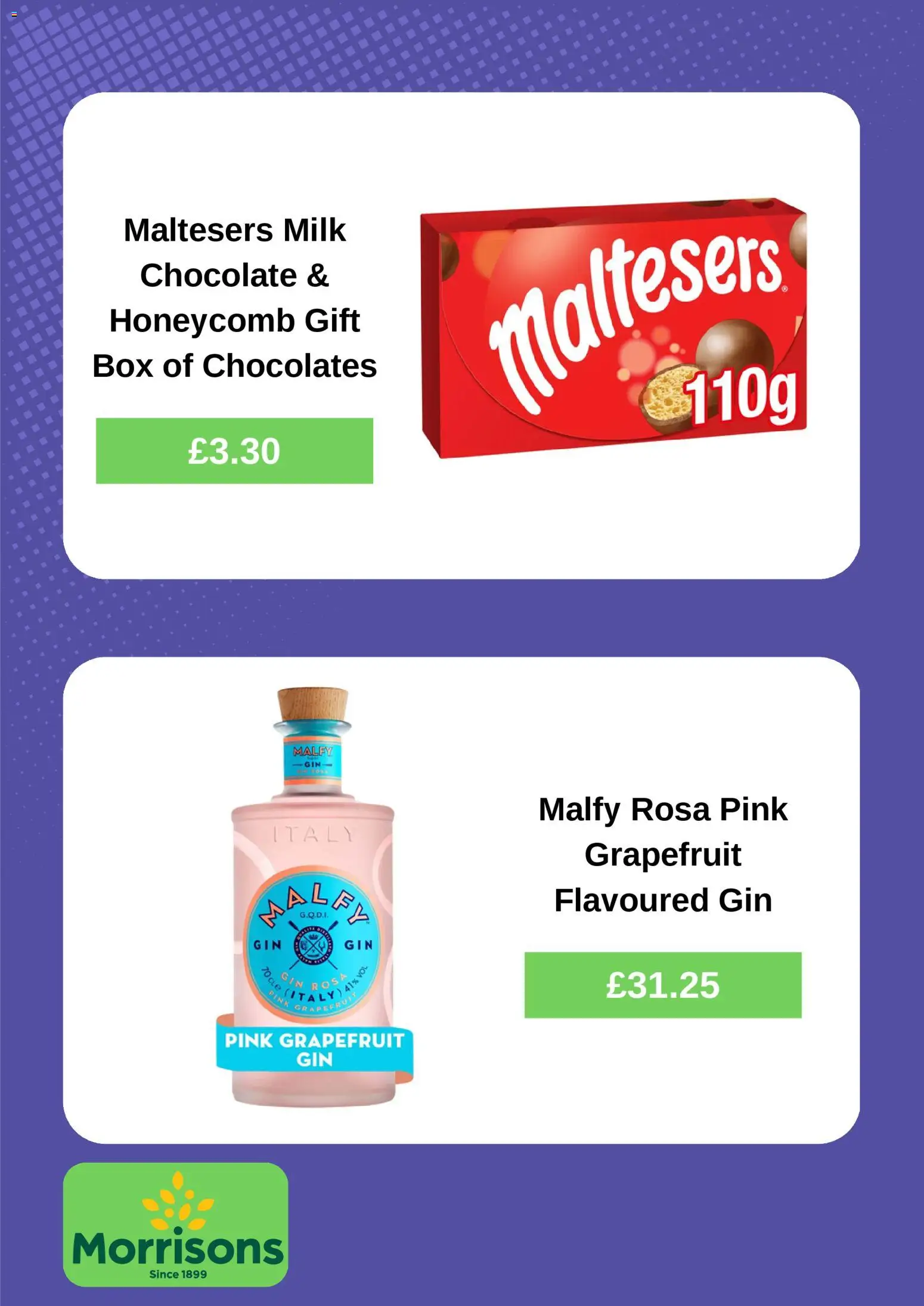 {H1} | Page: 5 | Products: Box, Milk, Chocolate, Gin