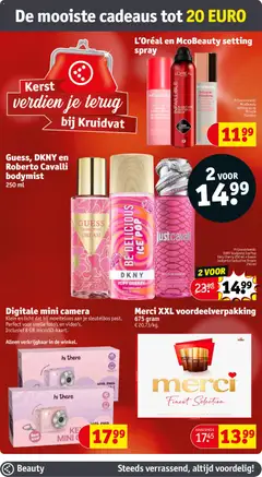 Digitale mini camera, Klein en licht dat hij moeiteloos aan je sleutelbos past. Perfect voor snelle foto's en video's. Inclusief 8 GB microSD-kaart. - Voorbeeld van een folder van Kruidvat, geldig van 08.12.2025 | Pagina: 19 | Producten: Camera