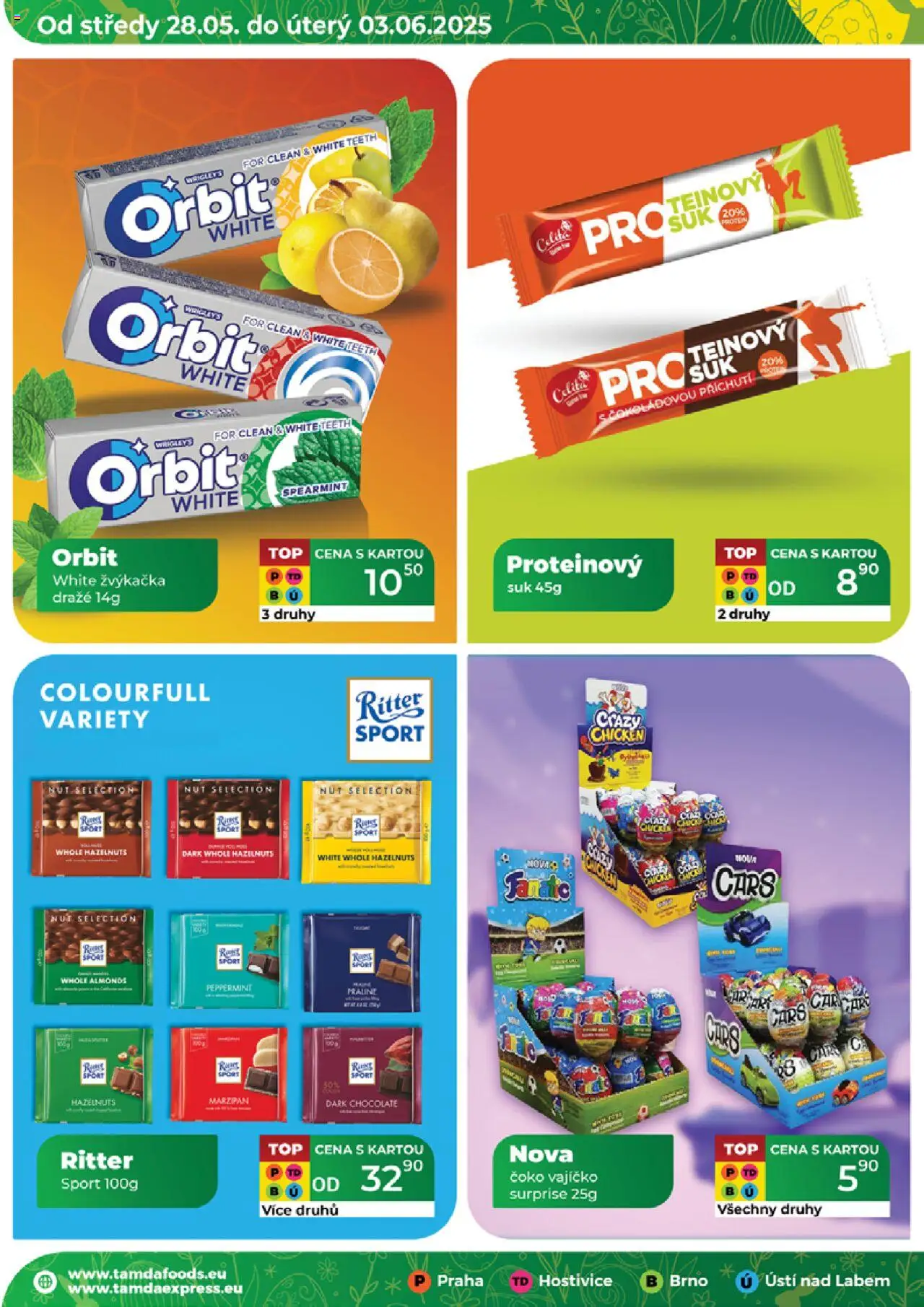 Tamda Foods leták od 28.05.2025 | Strana: 8 | Produkty: Protein bar, Ritter Sport, Protein