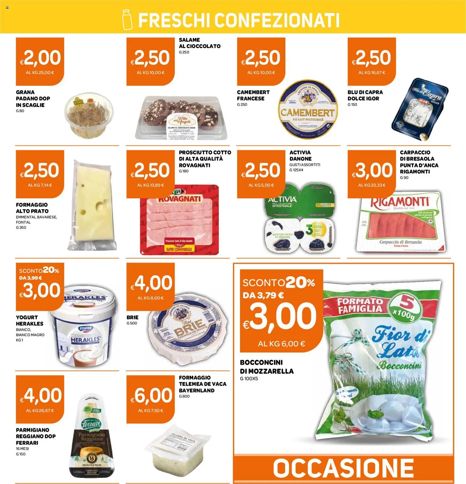 Volantino Ekom del 07.04.2026 | Pagina: 9 | Prodotti: Prosciutto Cotto, Yogurt, Bresaola, Emmental