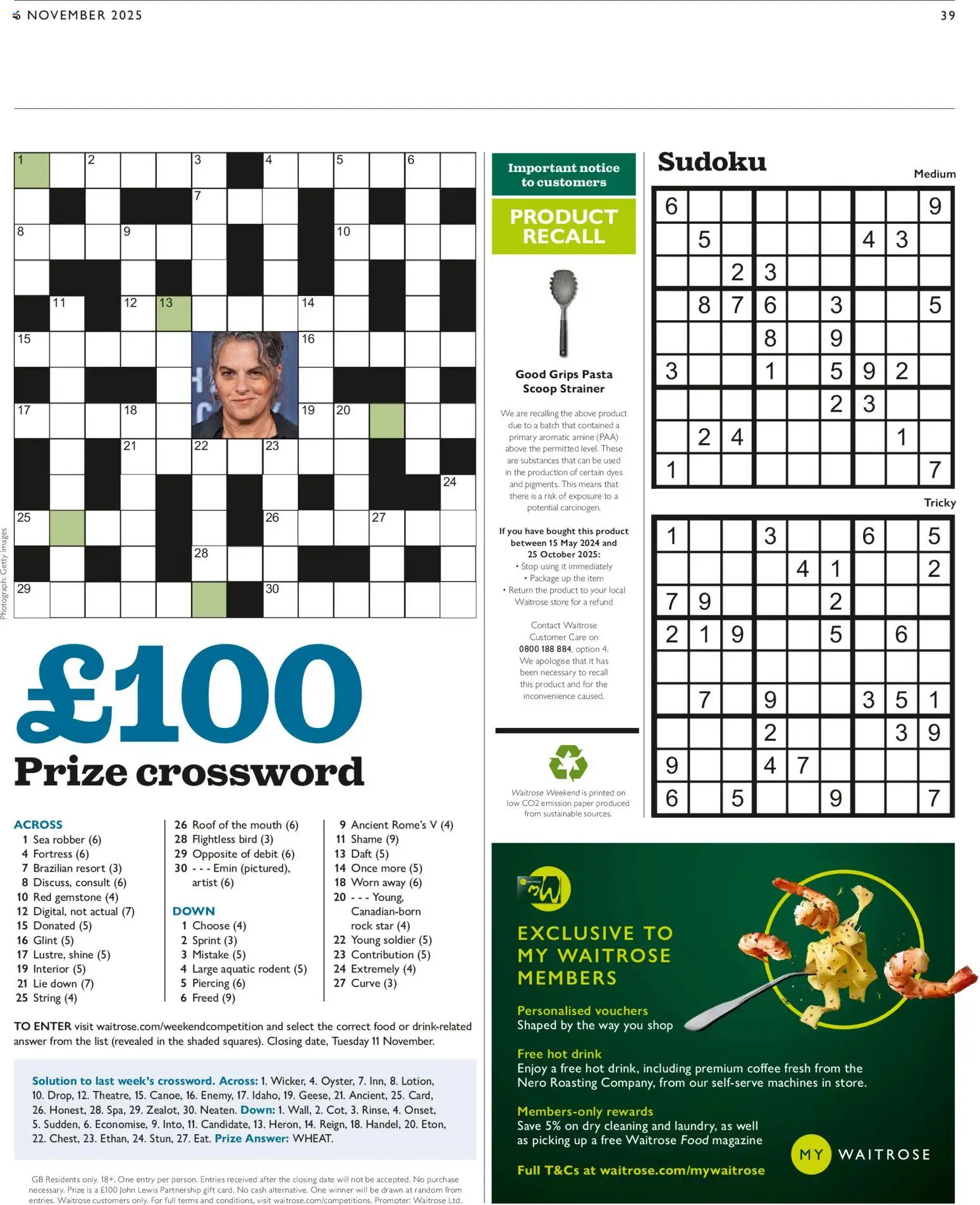 {H1} | Page: 39 | Products: Coffee, Pasta