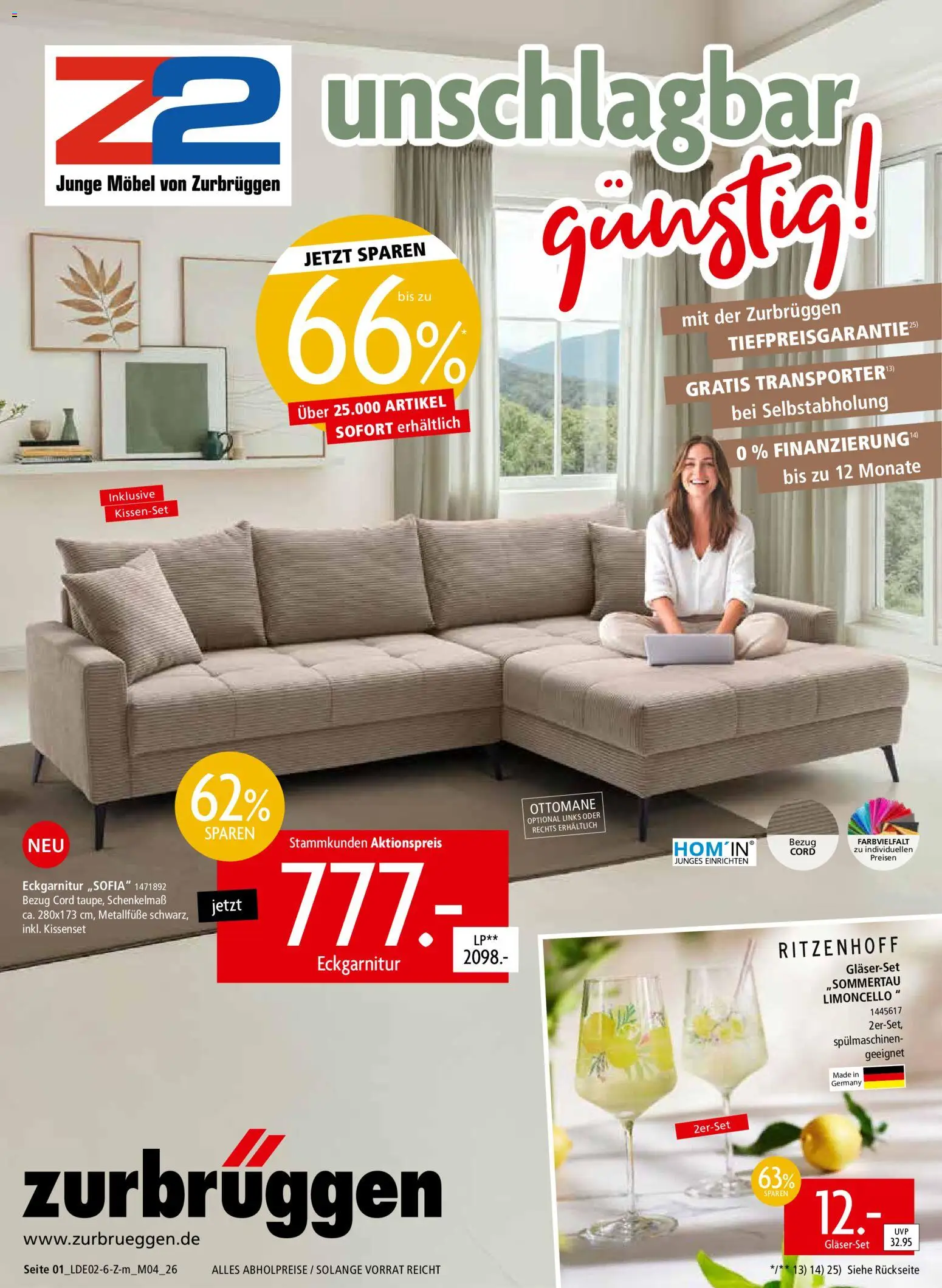 Zurbrüggen Prospekt 	 – gültig ab 22.02.2026 | Seite: 1 | Produkte: Limoncello