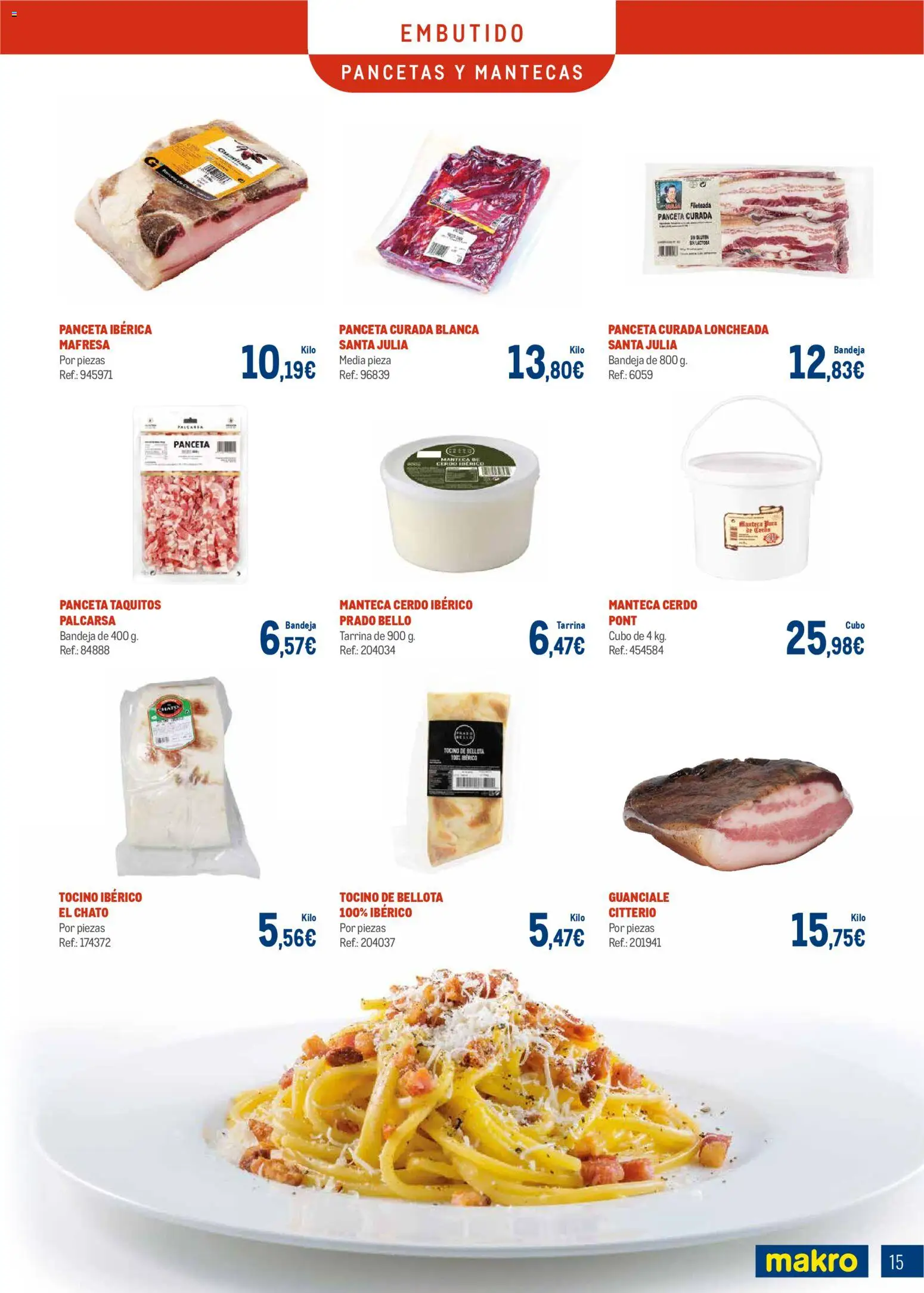 Makro - Charcuteria Levante │ válido desde el 01.12.2025 | Página: 15 | Productos: Manteca, Ηλεκτρικός φούρνος, Cerdo, Bandeja