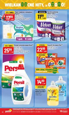 Pogląd oferty "POLOmarket gazetka" - ważna od 01.04.2026 | Strona: 60 | Produkty: Papier toaletowy, Coccolino, Żel do prania persil, Ręcznik papierowy