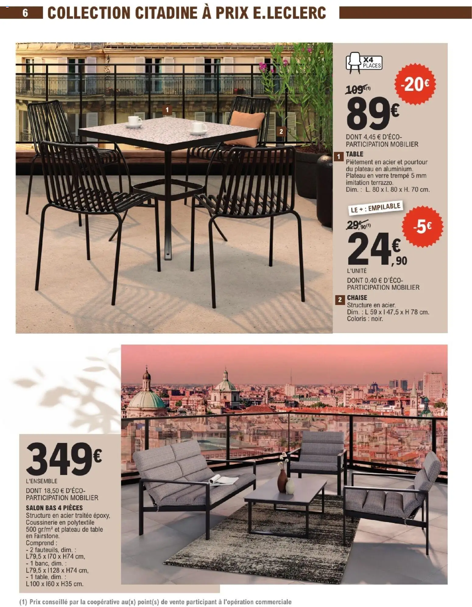 {H1} | Page: 6 | Produits: Plateau, Table, Chaise