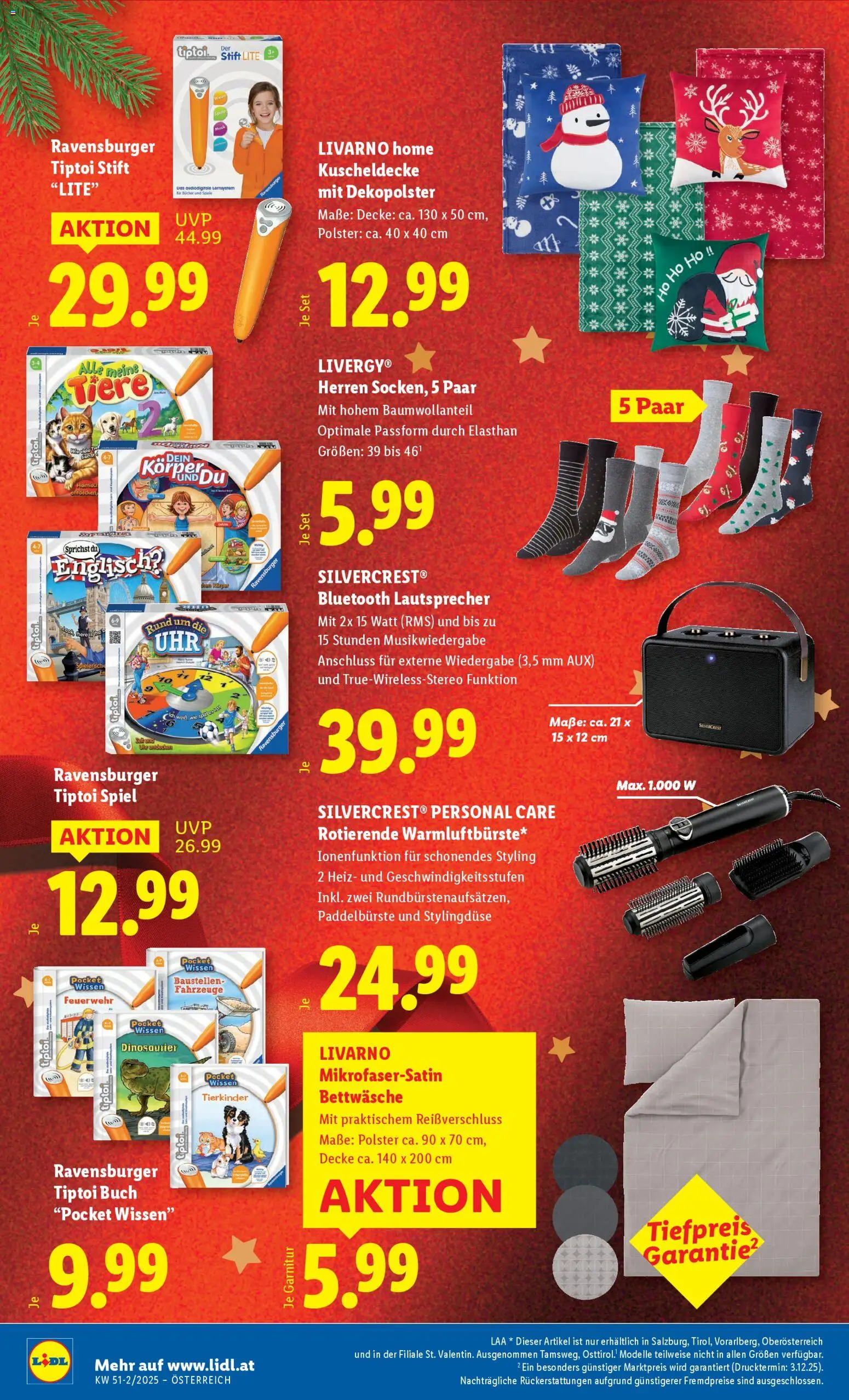 Lidl Flugblatt - Altenmarkt im Pongau, St. Johann im Pongau, Zell am See gültig ab 18.12.2025 | Seite: 24 | Produkte: Spiel, Lautsprecher, Decke