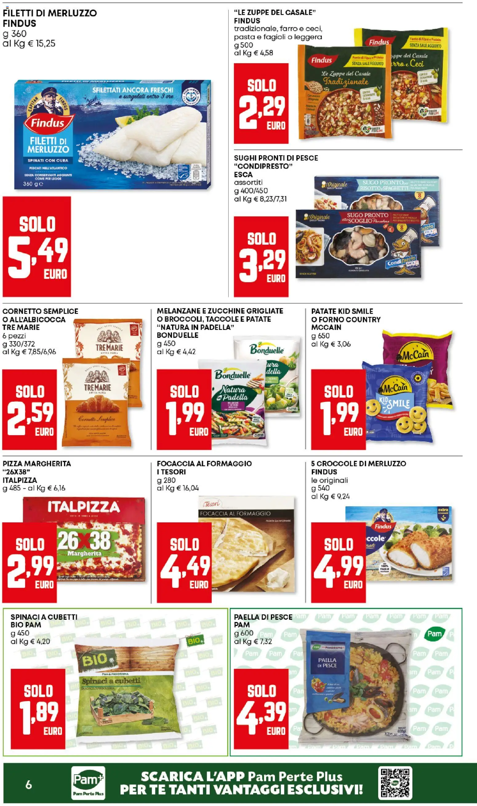 Volantino Panorama del 12.02.2026 | Pagina: 6 | Prodotti: Cornetto, Merluzzo, Pasta, Forno