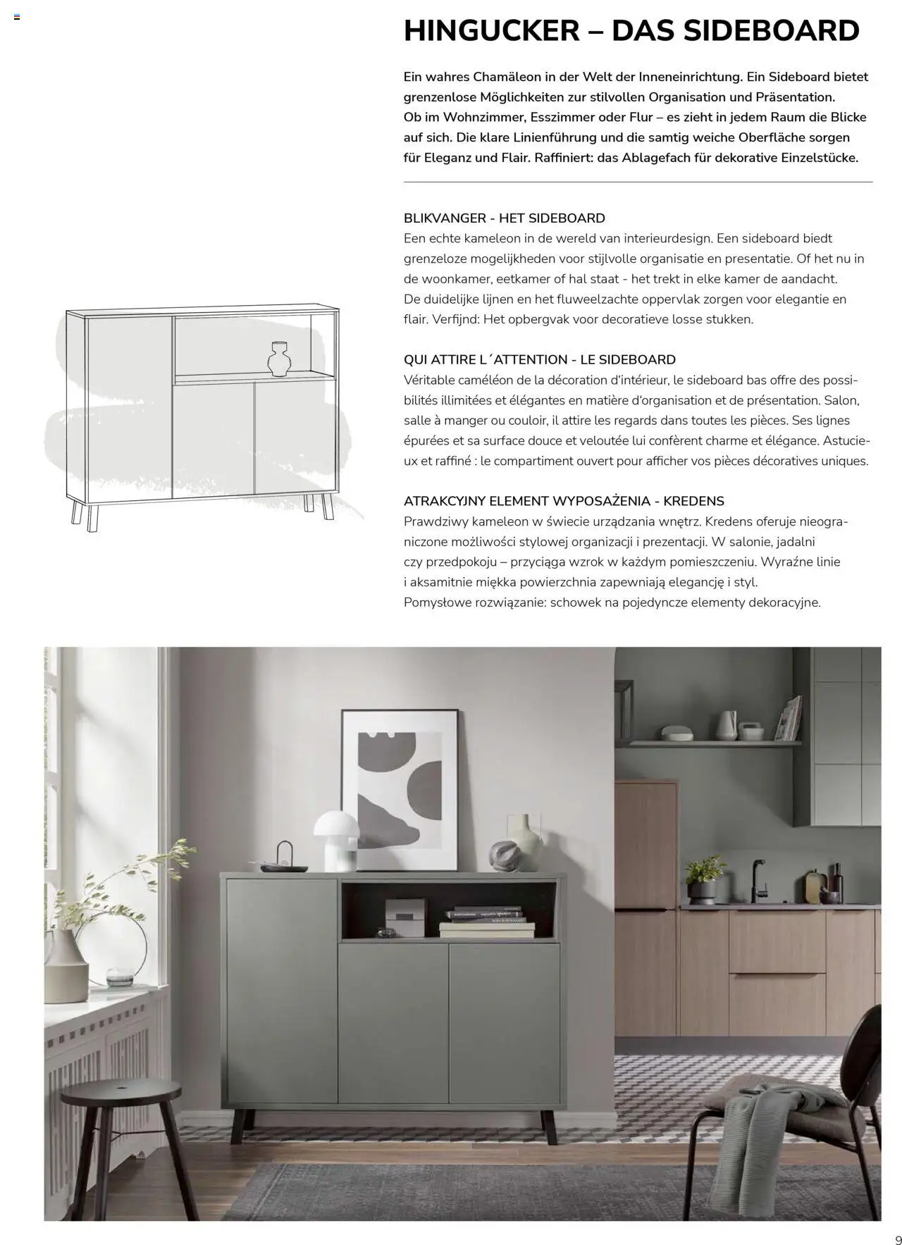 Ostermann Impressa Küchenmagazin – gültig ab 26.05.2025 | Seite: 9 | Produkte: Sideboard