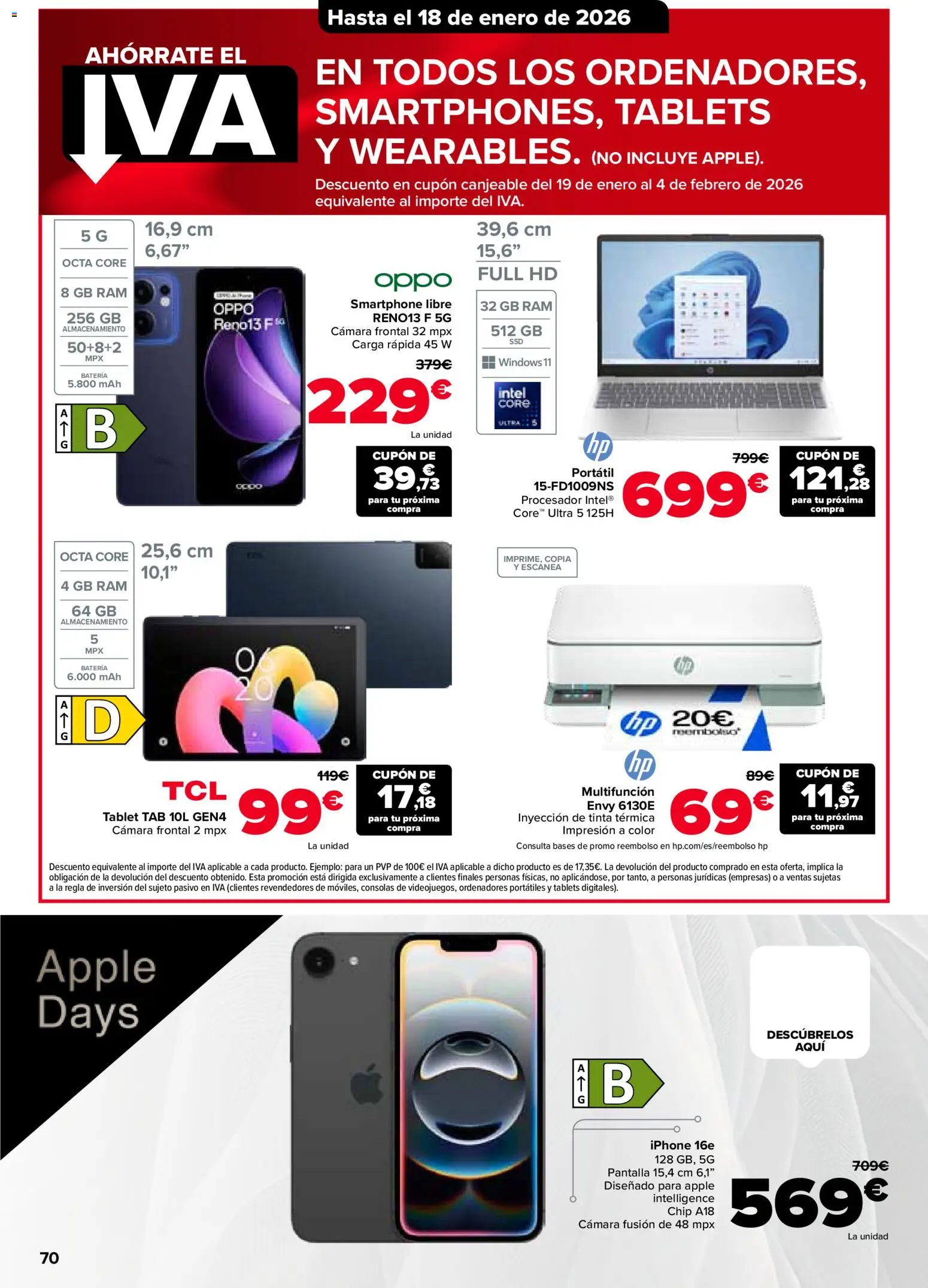 Carrefour folleto │ válido desde el 15.01.2026 | Página: 80 | Productos: Smartphone, Iphone, Cámara, Batería