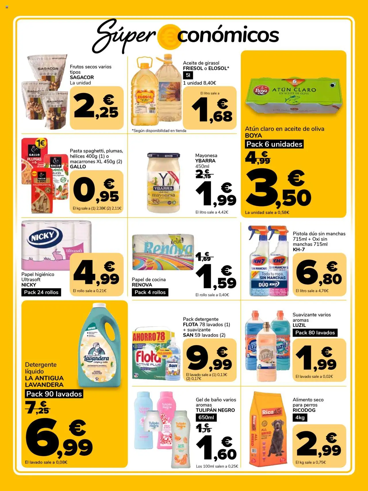 Supeco - Supeco, tu super económico │ válido desde el 02.10.2025 | Página: 3 | Productos: Detergente, Pasta, Οθόνη προβολής, Atún claro