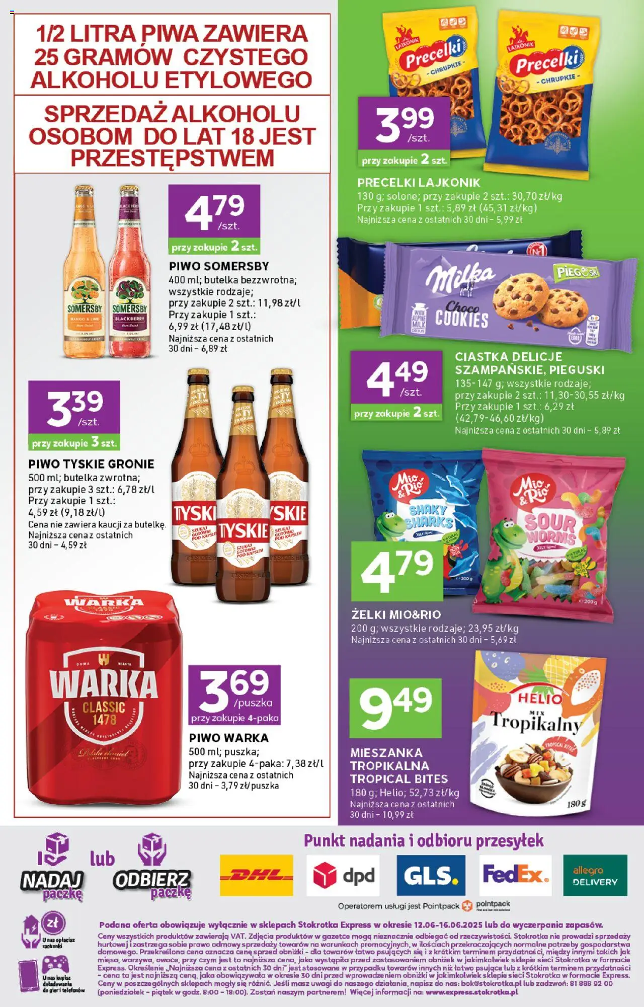 Stokrotka Gazetka - Express od 12.06.2025 | Strona: 5 | Produkty: Milka, Warka, Piwo, Ciastka