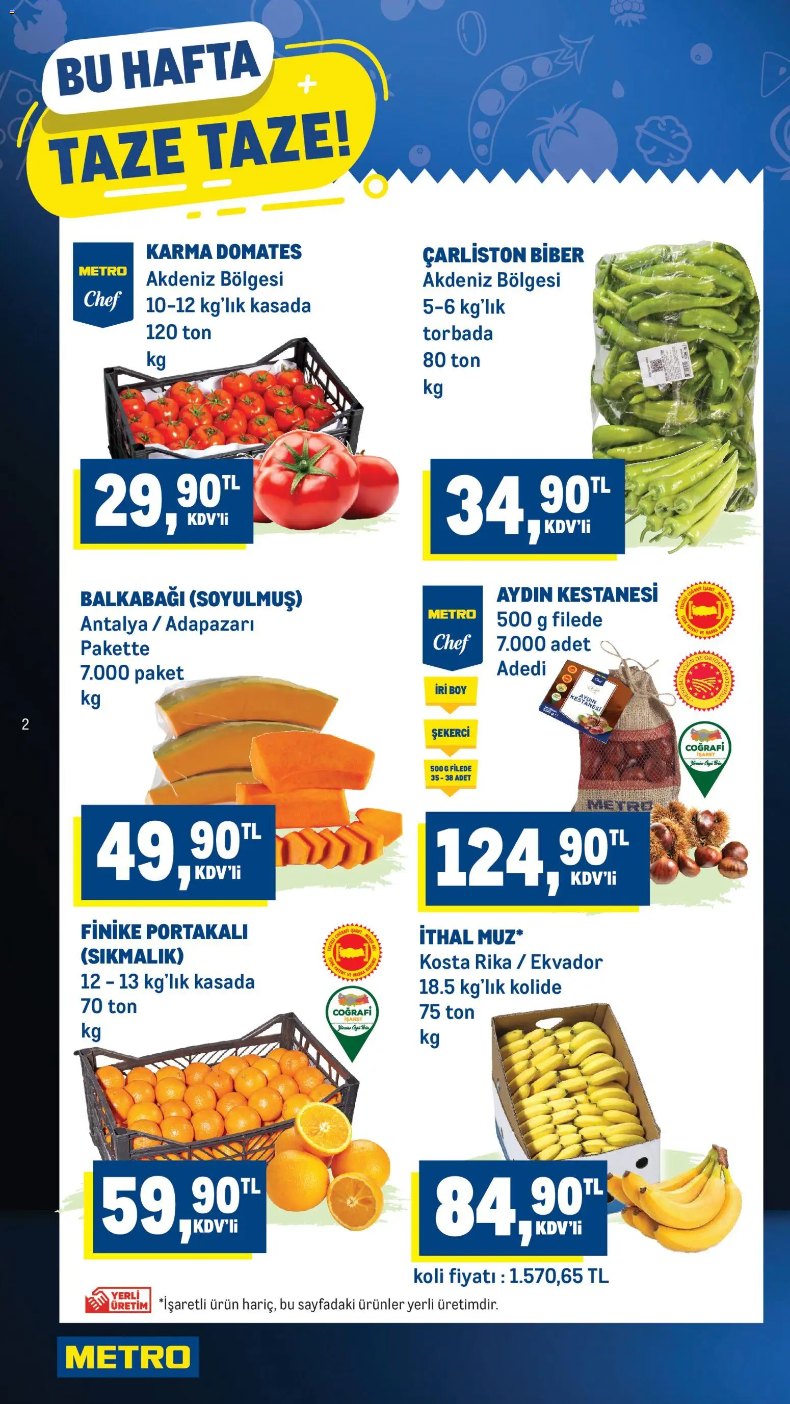 Metro Katalog - 05.10.2025 tarihinden itibaren geçerlidir | Sayfa: 2 | Ürünler: Domates, Biber, Balkabağı