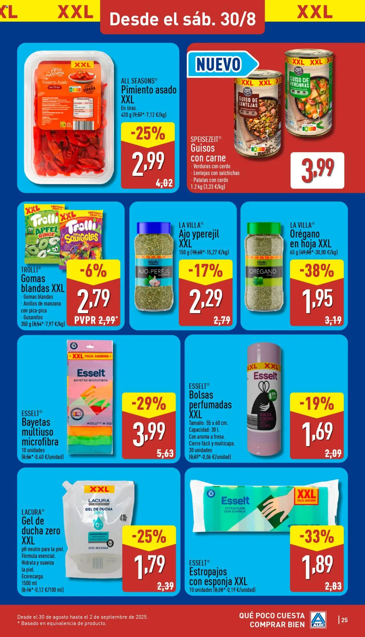 Aldi folleto Península │ válido desde el 25.08.2025 | Página: 25 | Productos: Anillos, Manzana, Cocina, Body