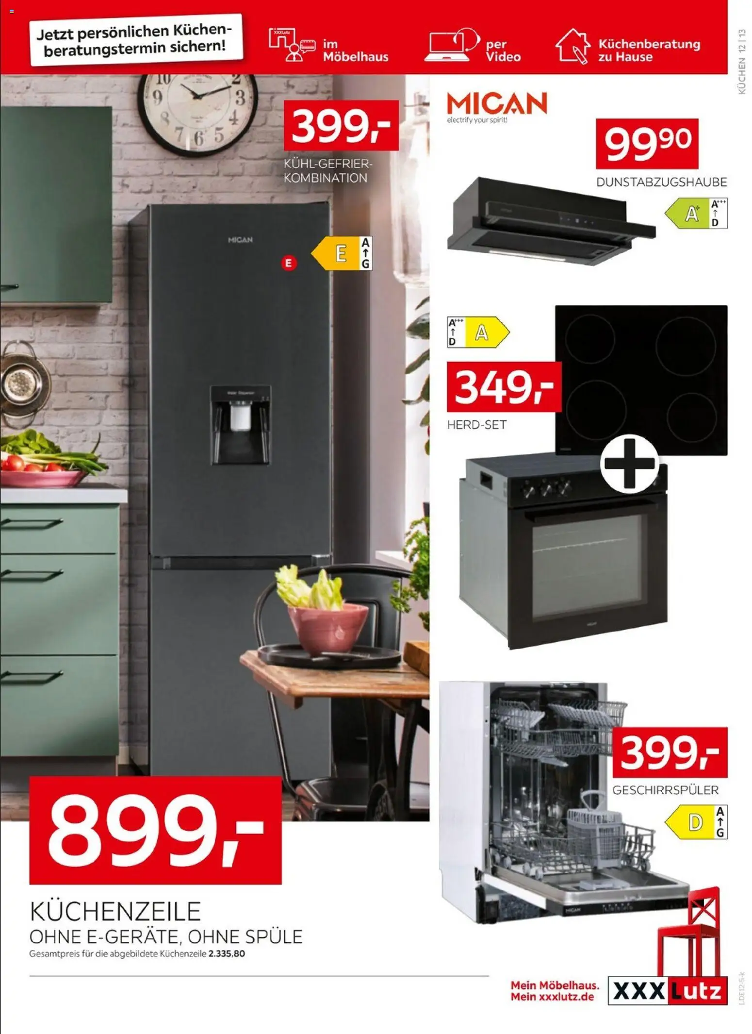 XXXL Lutz - Küchentesterinnen und -tester gesucht – gültig ab 20.12.2025 | Seite: 13 | Produkte: Geschirrspüler, Küchenzeile, Kuchen, Video