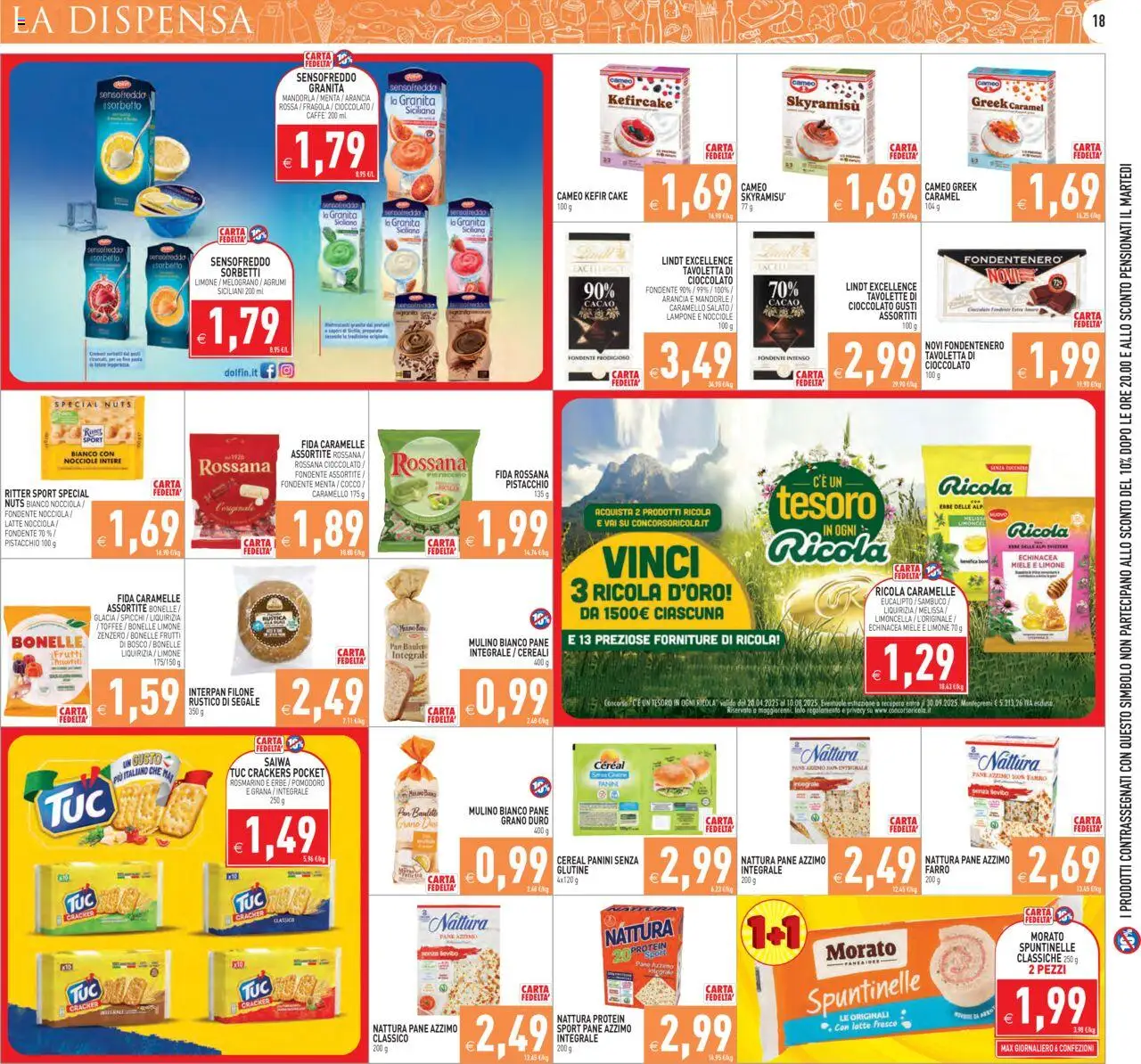 Volantino PIM Supermercati del 13.06.2025 | Pagina: 18 | Prodotti: Rosmarino, Pane, Latte, Cacao