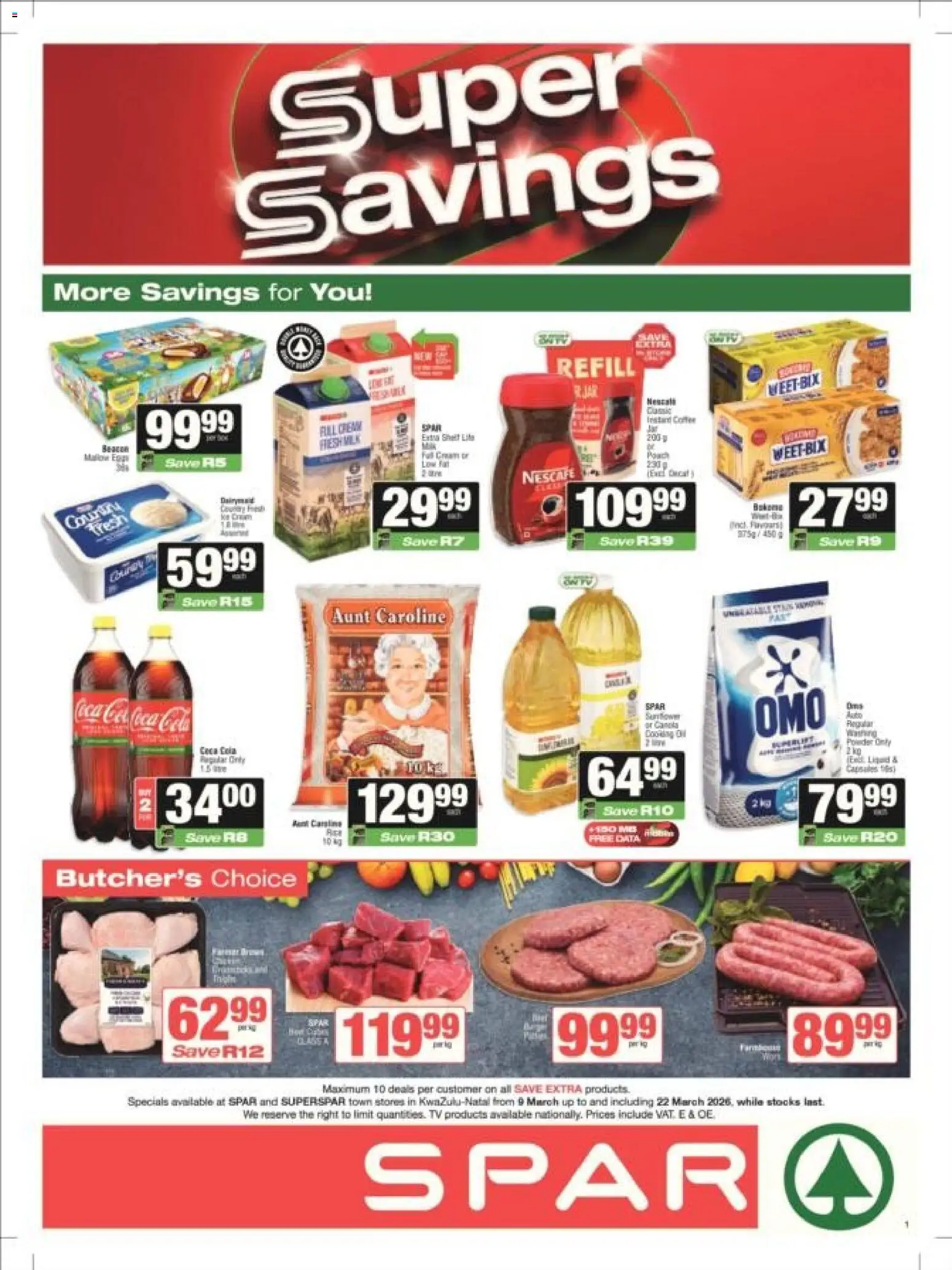 New Superspar catalogue – valid from 09.03.2026 | Page: 1 | Products: Data, Shelf, Coffee, Estuche organizador de viaje