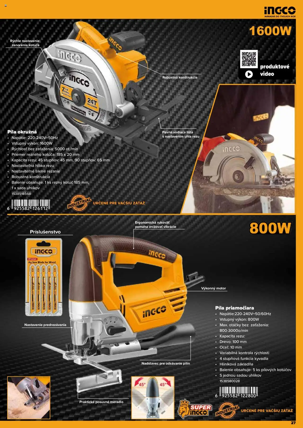 Nové Kinekus akcie – leták je platný od 28.04.2025 | Strana: 27 | Produkty: Píla, Náradie, Video