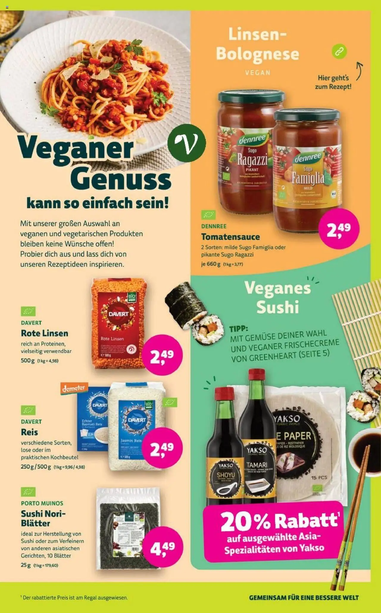 Denns BioMarkt Angebote – gültig ab 24.09.2025 | Seite: 7 | Produkte: Regal, Gemüse, Reis