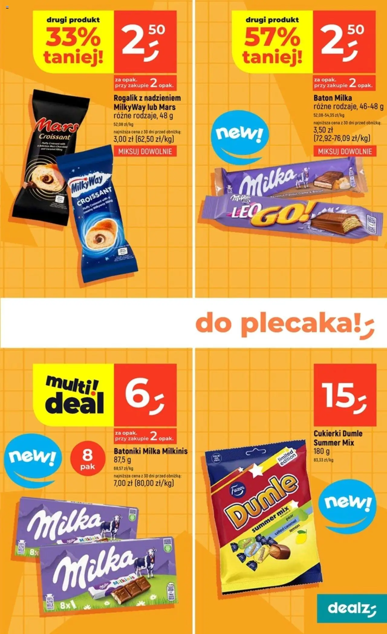 Dealz Gazetka od 21.08.2025 | Strona: 5 | Produkty: Milka, Baton, Cukierki