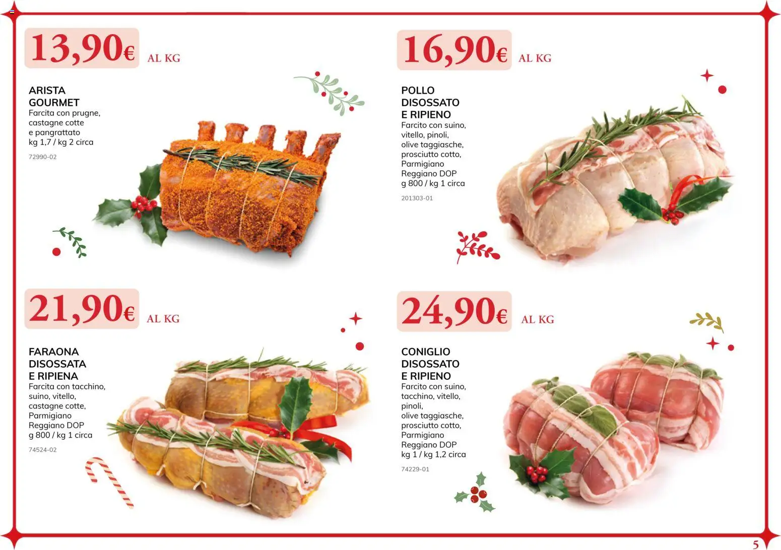 Volantino Basko del 24.11.2025 | Pagina: 5 | Prodotti: Pollo, Olive, Parmigiano reggiano, Parmigiano